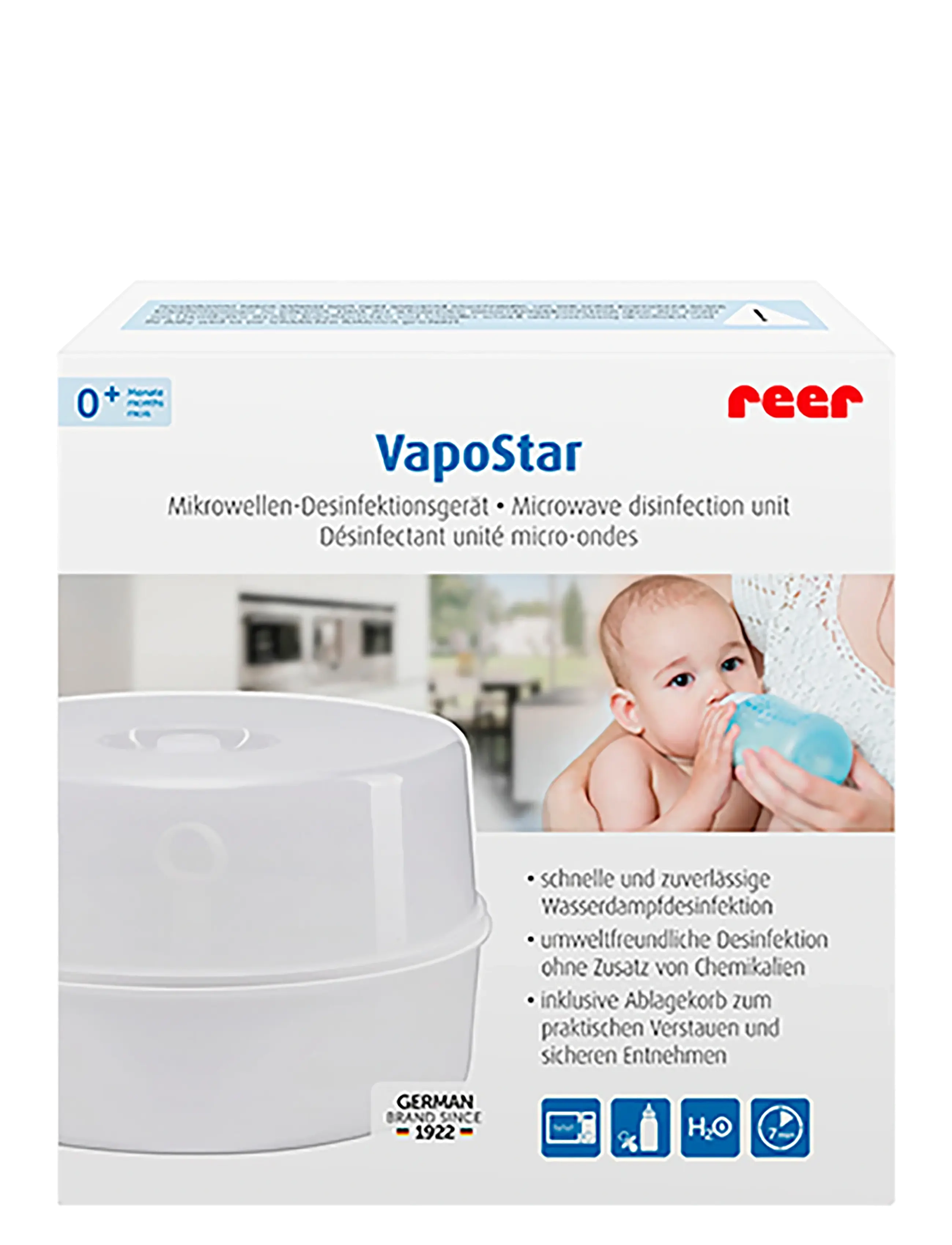 Reer - Vapostar microwave steriliser - de laveste prisene - white - 1