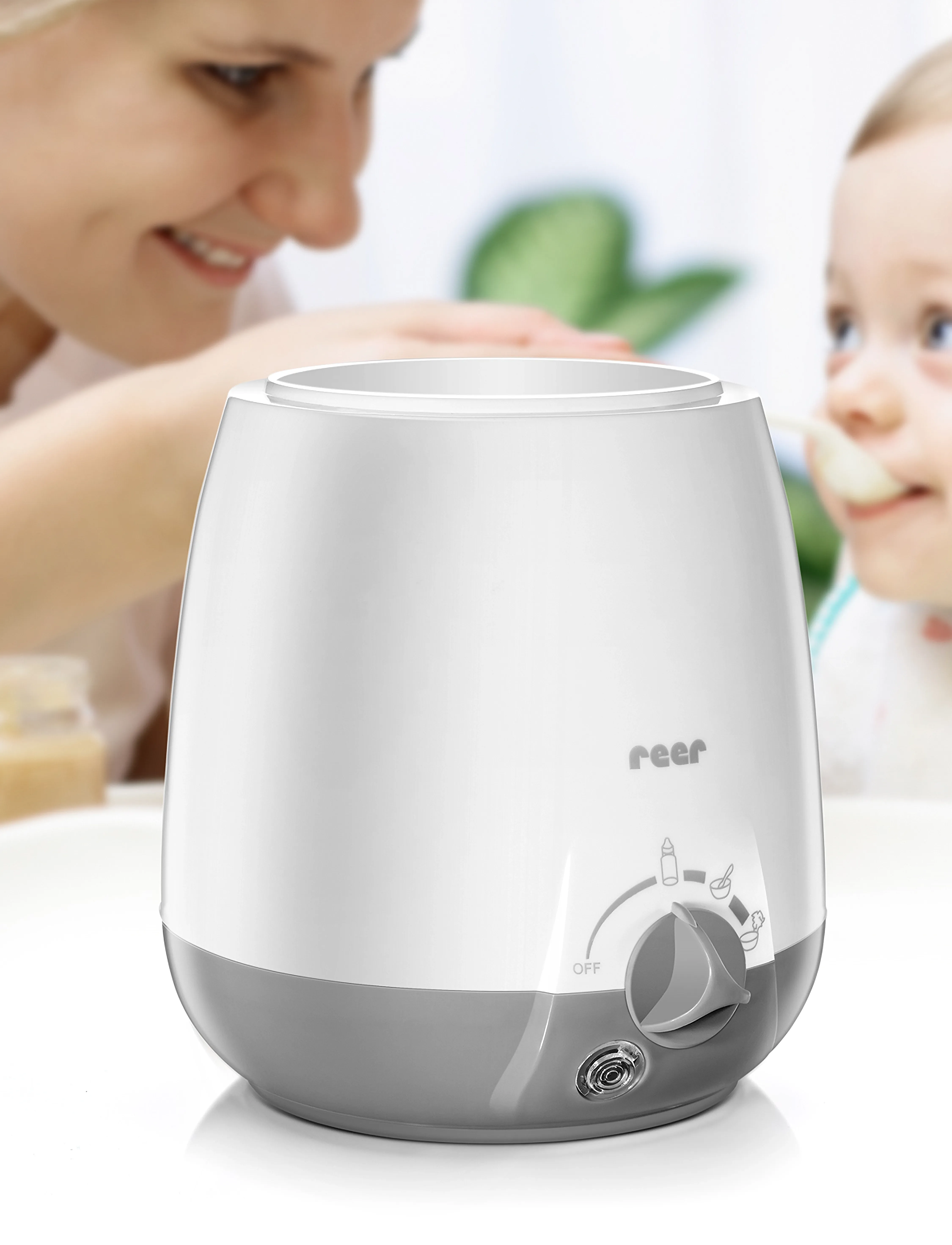 Reer Simply Hot Bottle And Food Warmer, Børn, Flaske- Og Madvarmer, Hvid, Str: ONE SIZE