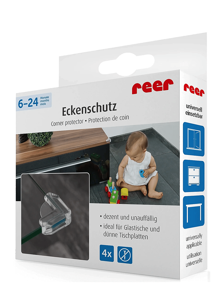 Reer - Corner protector - sicherheit für babys - clear - 2