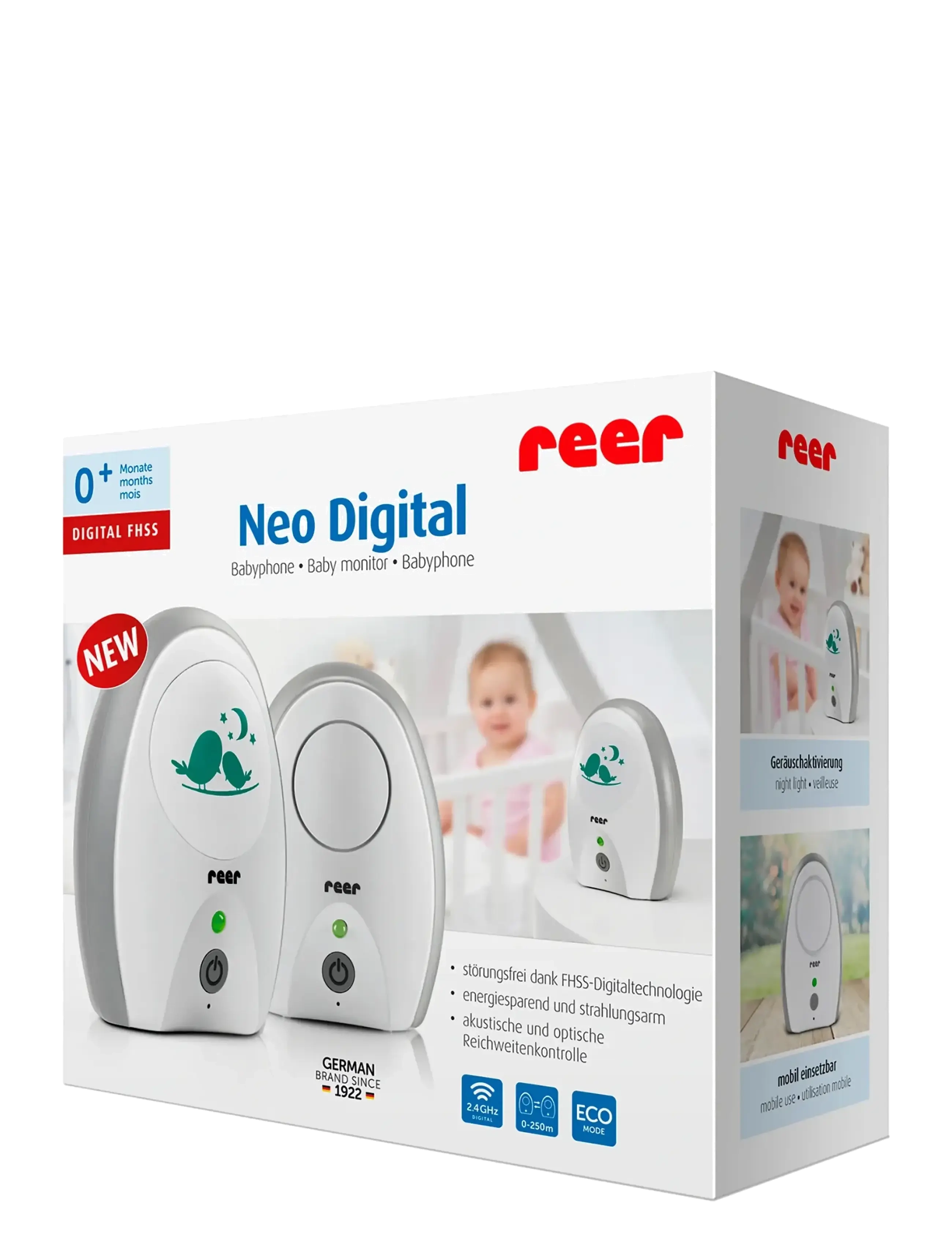 Reer - Neo Digital baby monitor - moniteurs - white - 2