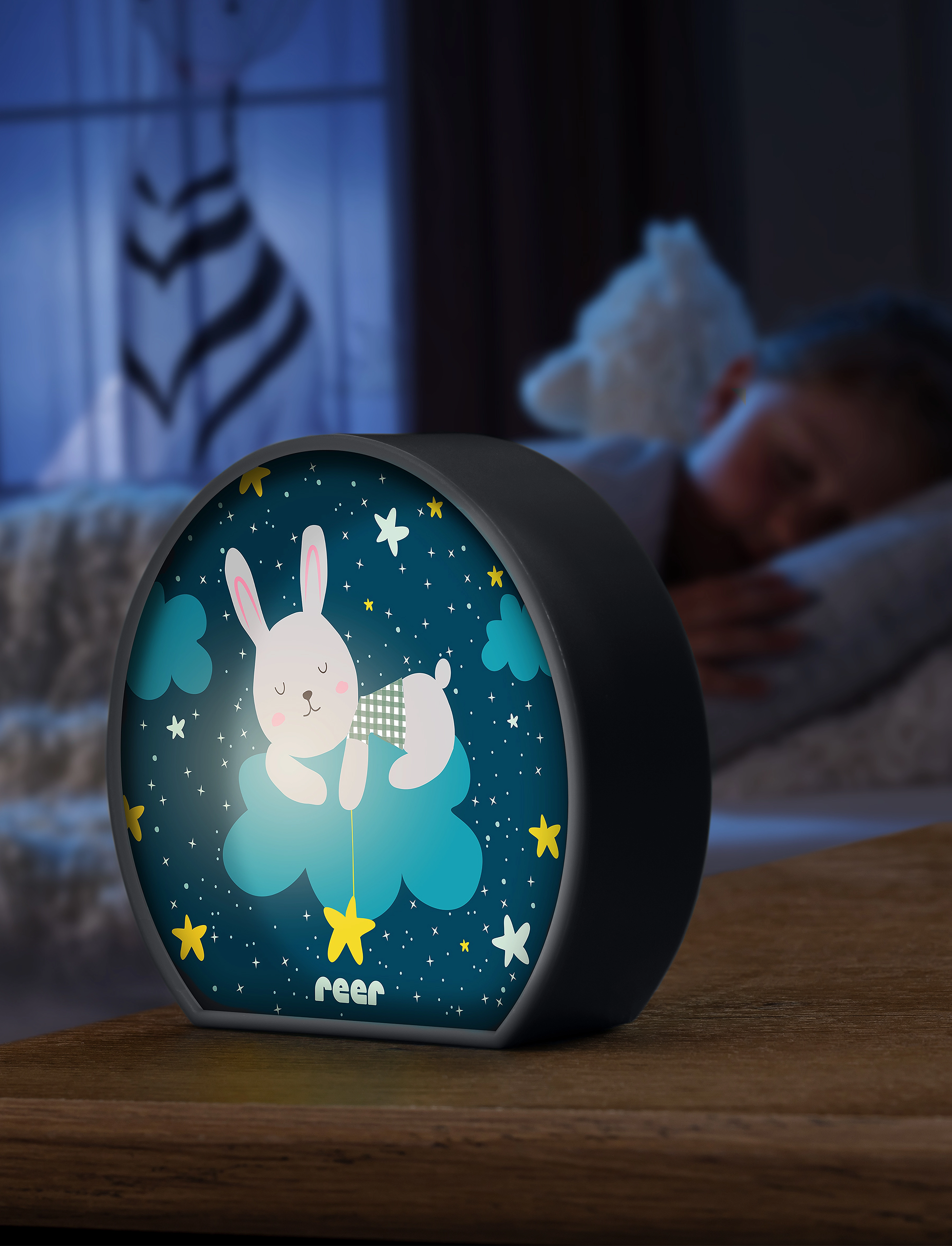 Reer Mybabylight Soothing Light Bunny, One Size, Care & Hygiene, Mehrfarbig/gemustert - Baby Care, Kinder