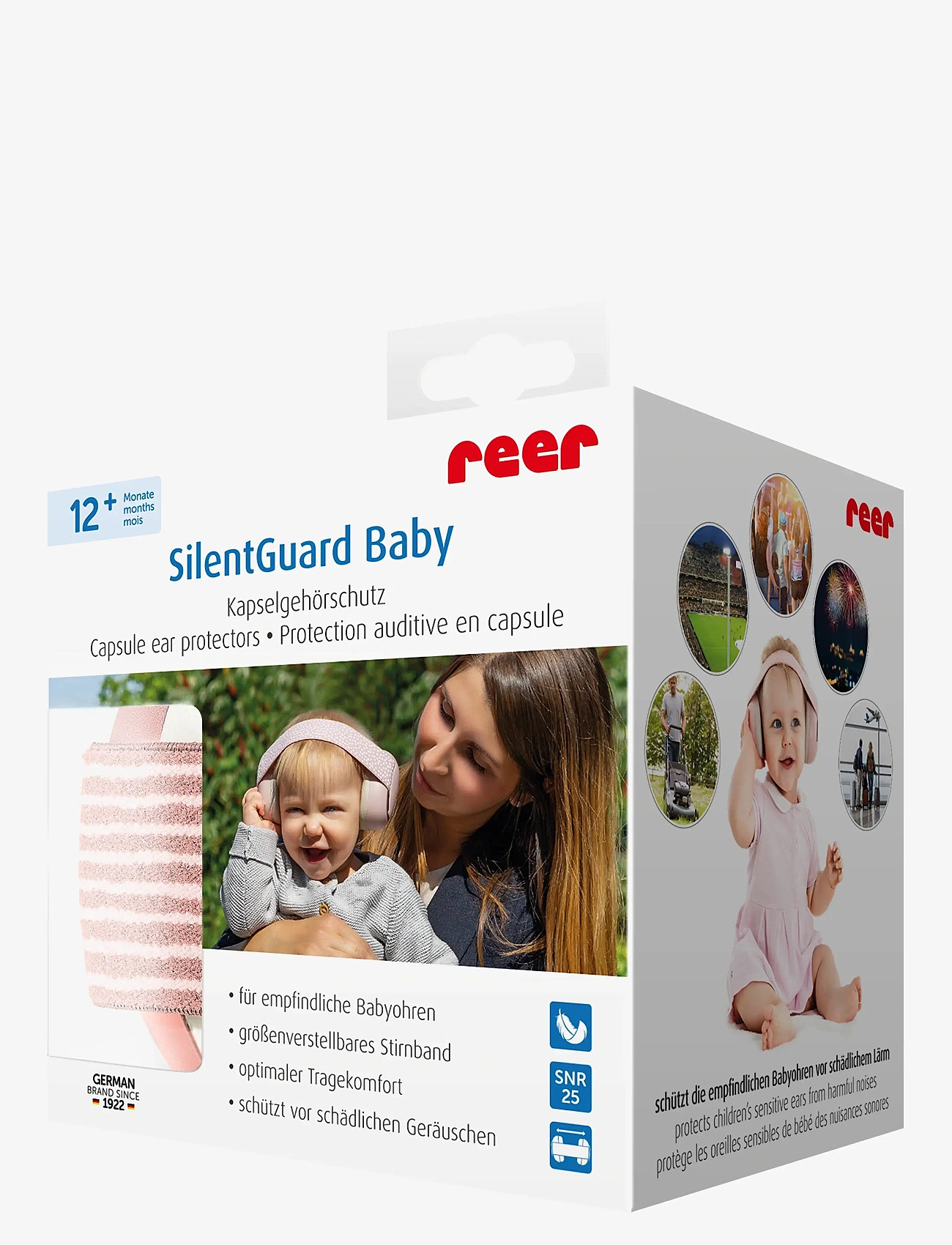 Reer - reer SilentGuard Baby capsule ear protectors, rose - rejseaccessories - pink - 2
