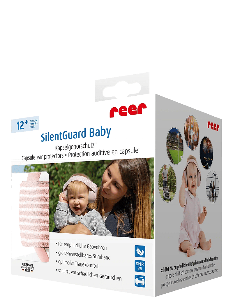 Reer - reer SilentGuard Baby capsule ear protectors, rose - rejseaccessories - pink - 2