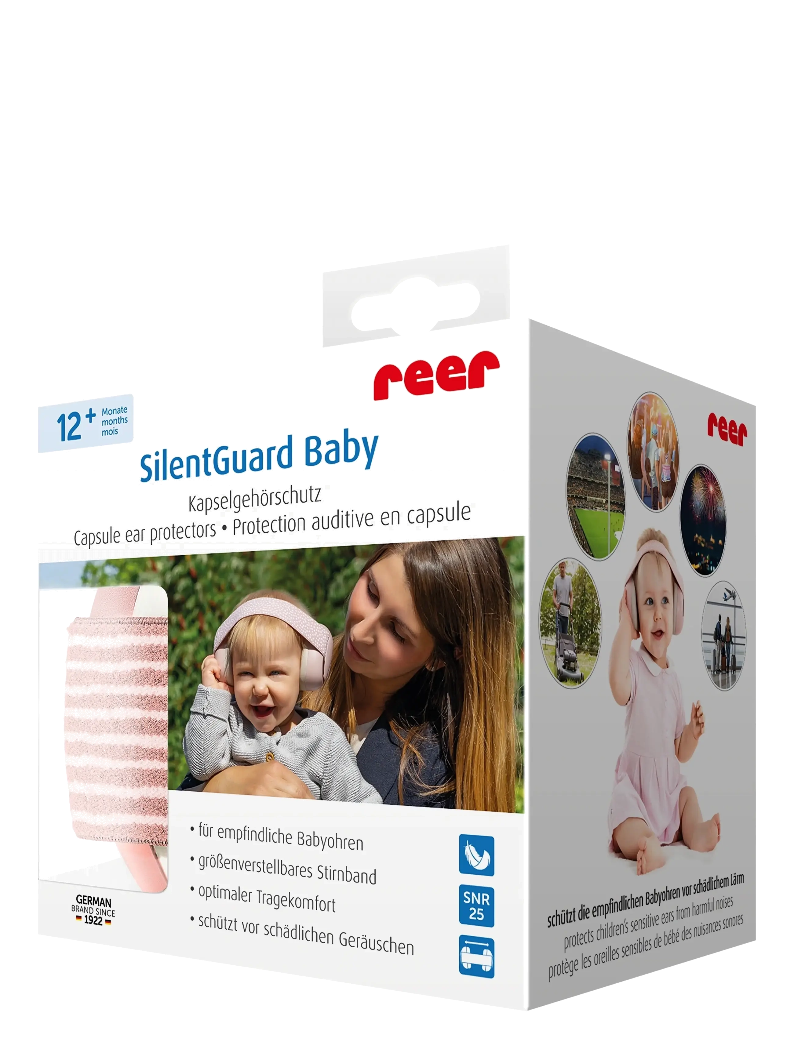 Reer - reer SilentGuard Baby capsule ear protectors, rose - pink - 2