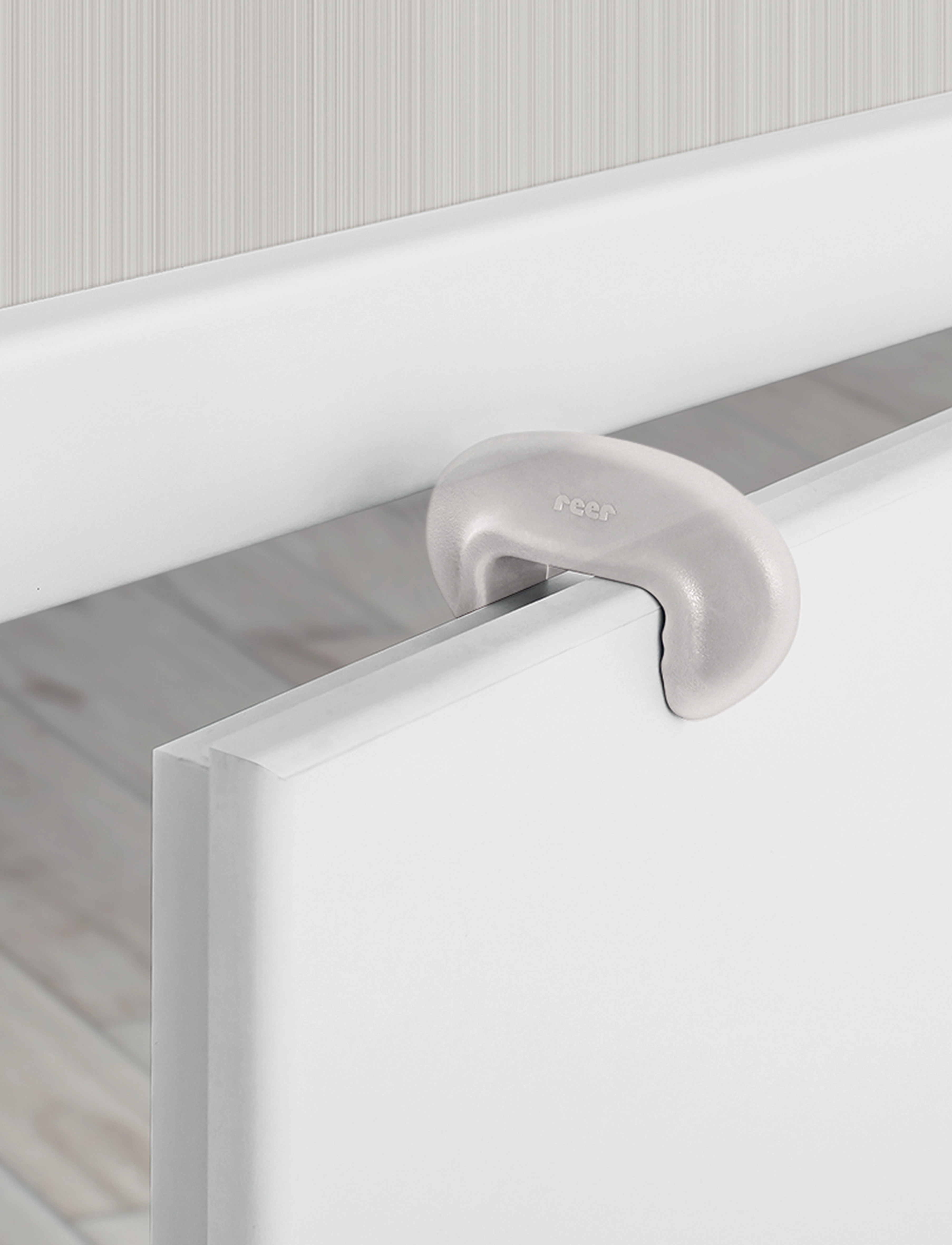 Reer Economy Pack Door Stopper, Transparent, Kinder, Türstopper, Weiß, Gr.ONE SIZE