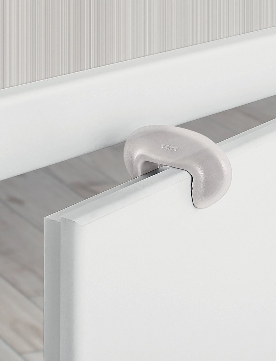 Reer - Economy pack door stopper, transparent - sicherheit zu hause - white - 0