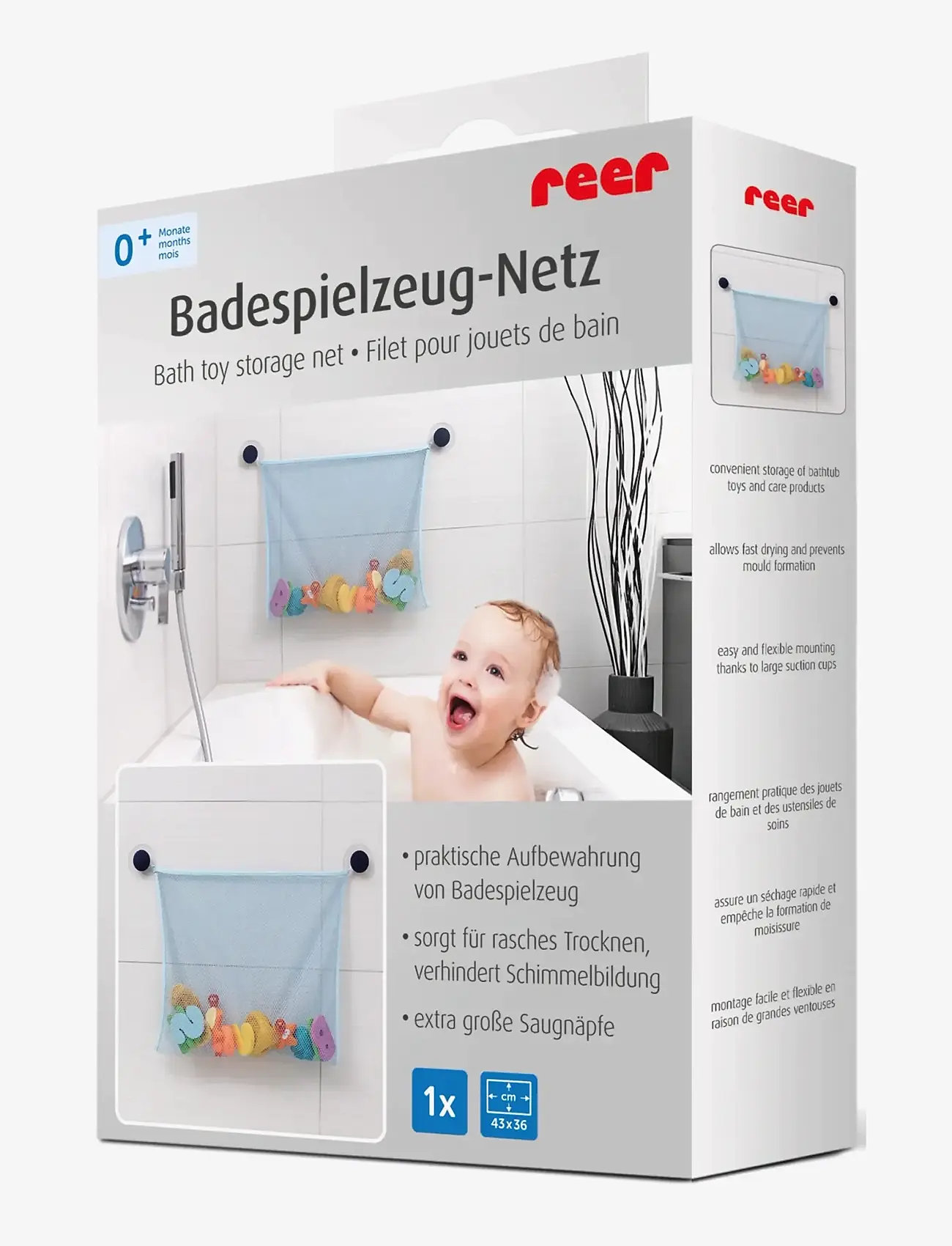 Reer - Bath toy storage net - badeleker - turqouise - 2