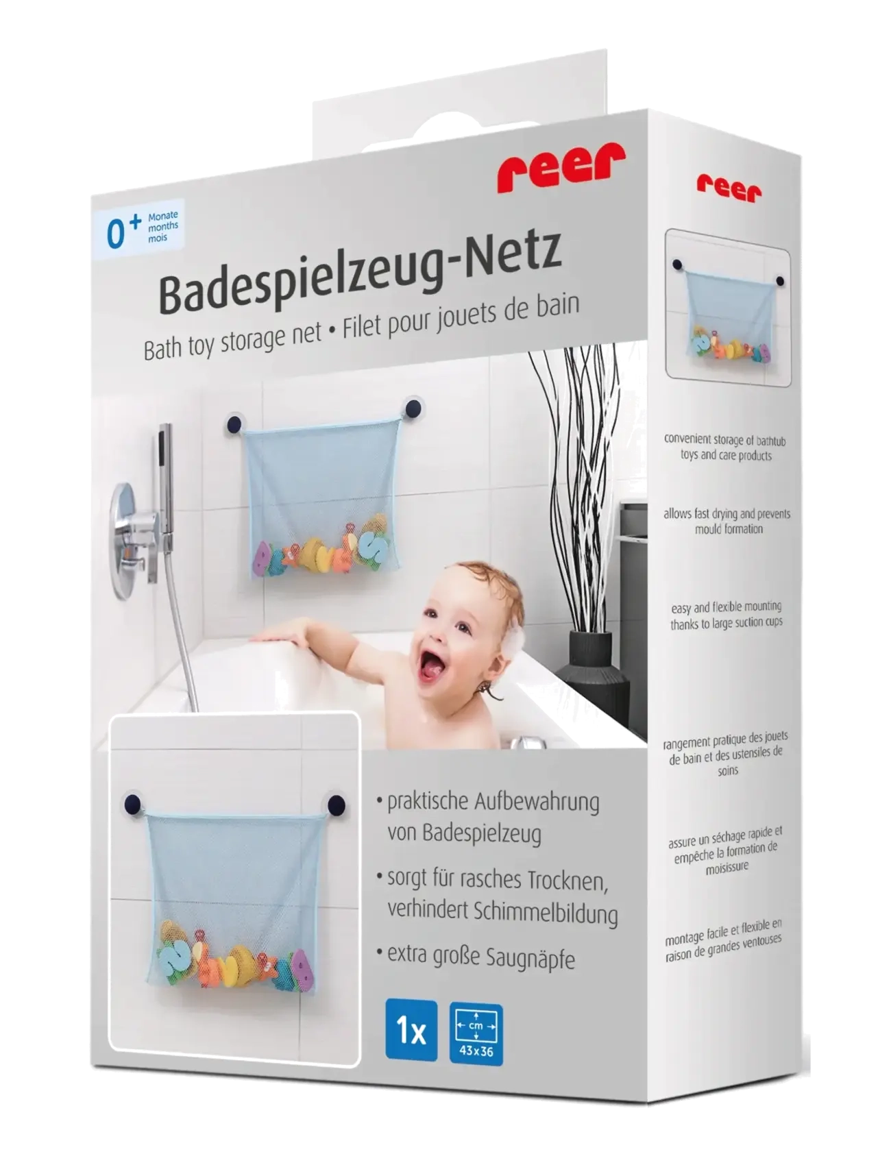 Reer - Bath toy storage net - bade - turqouise - 2