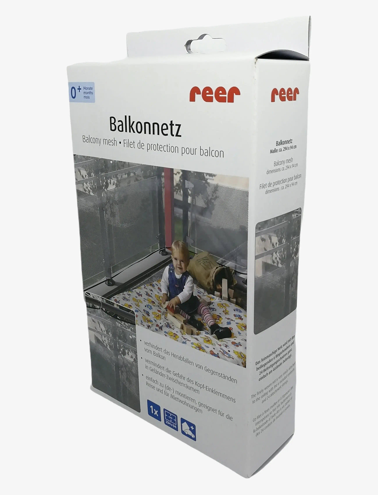 Reer - Balcony net - säkerhet till hemmet - grey - 1