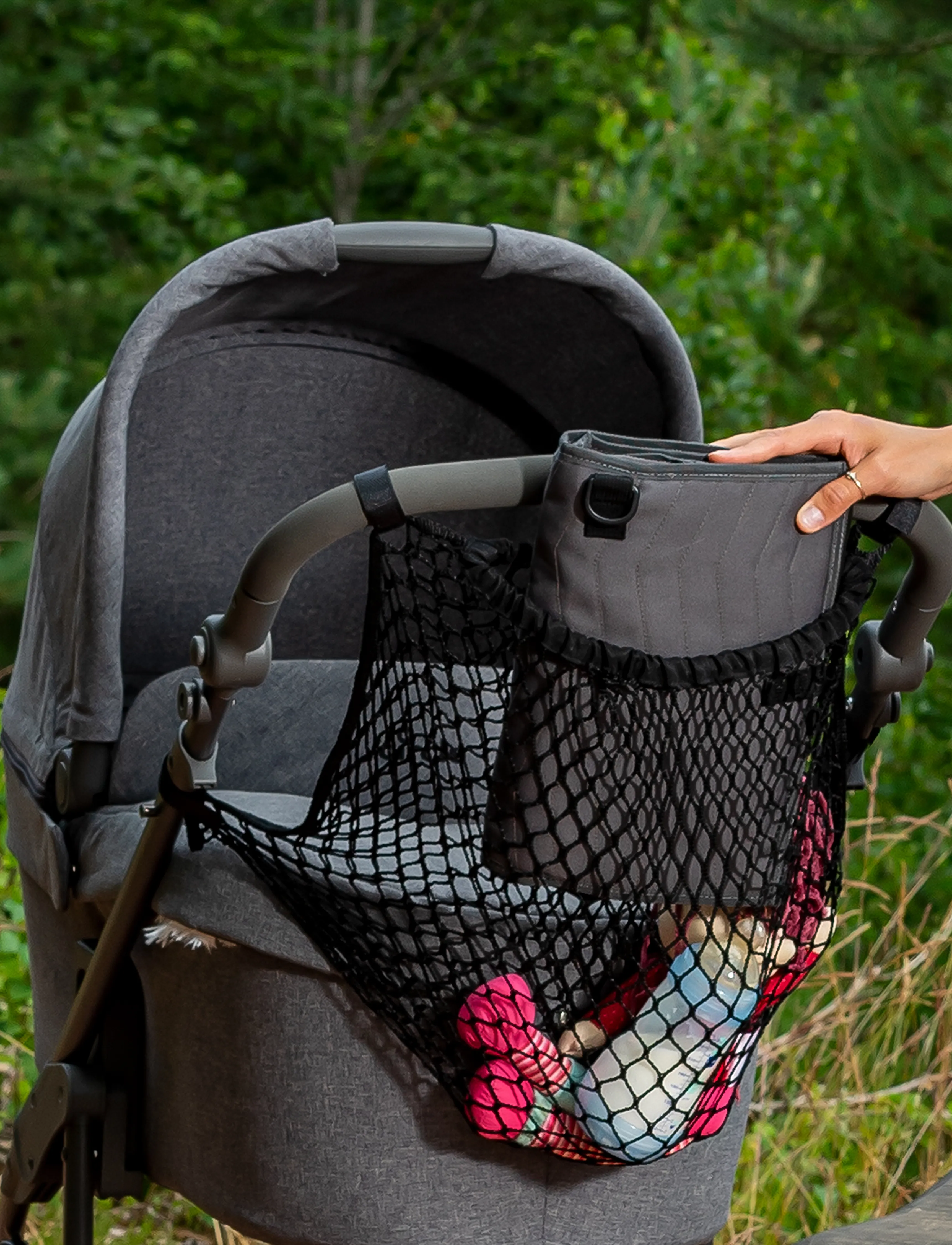 Reer Stroller Net Bag, Black, One Size, Strollers & Accessories, Schwarz - Kinder