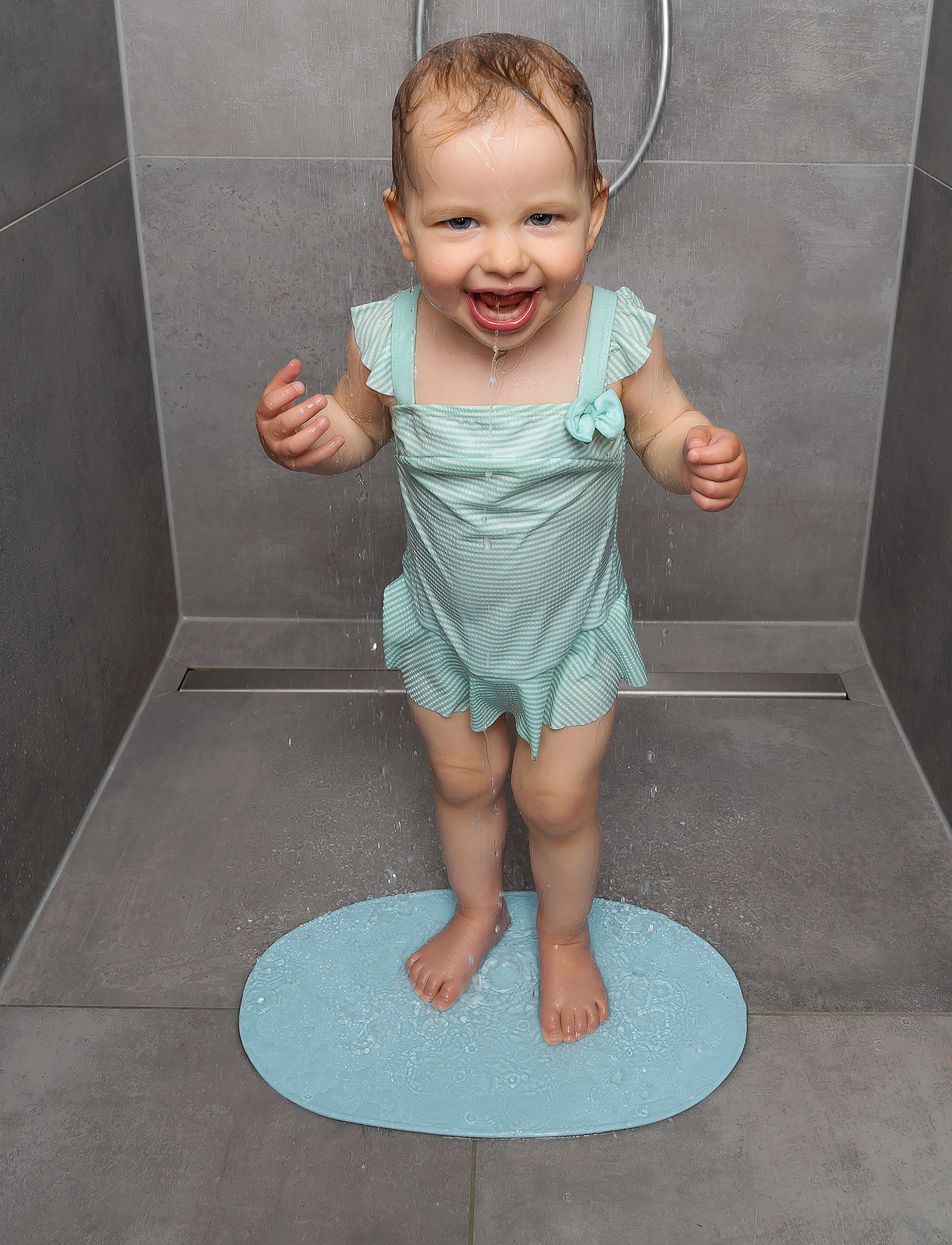 Reer - MyHappyBath Mat - baby bath mat - badekar og tilbehør - blue - 3