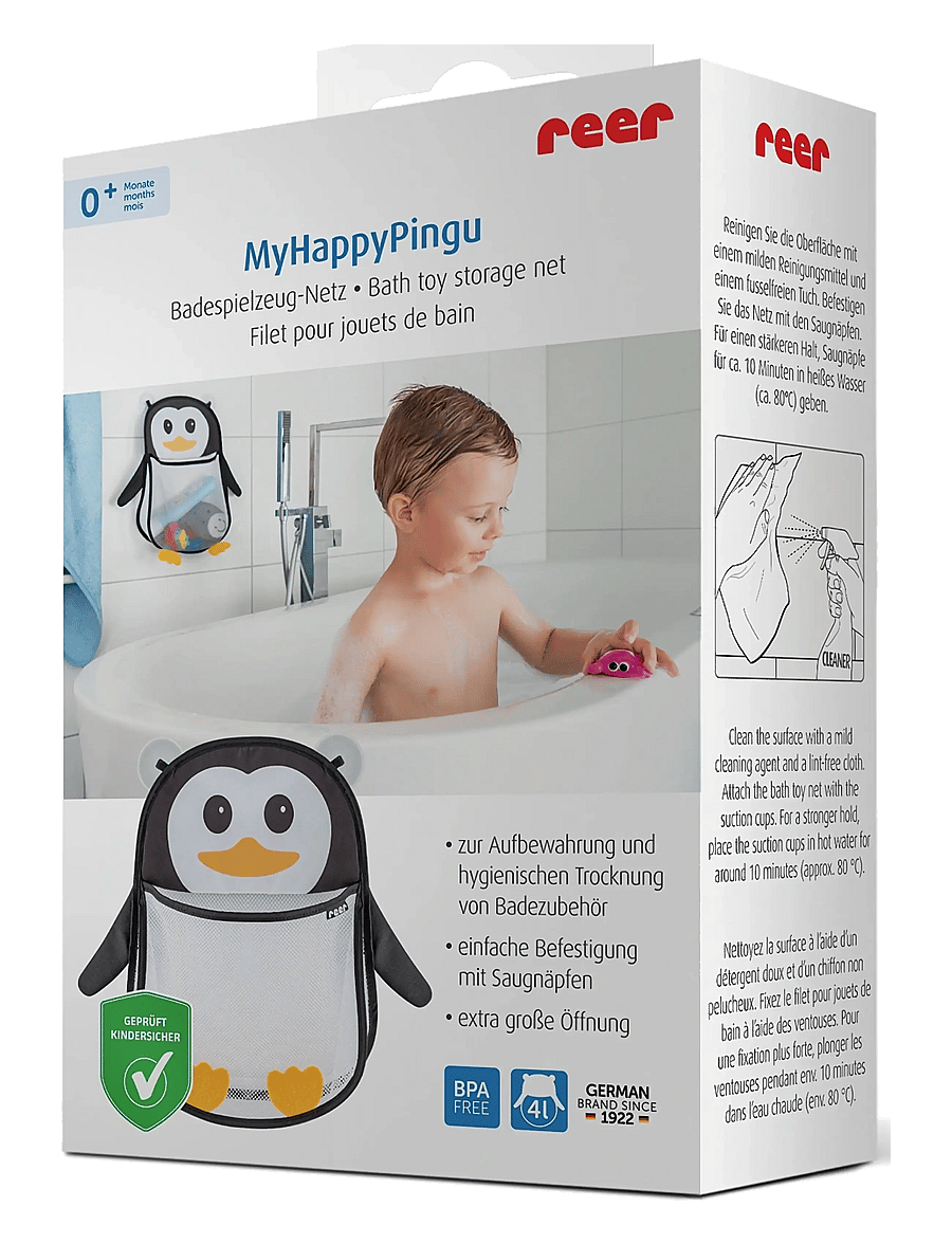 Reer - MyHappyPingu bath toy net - bad - black - 2