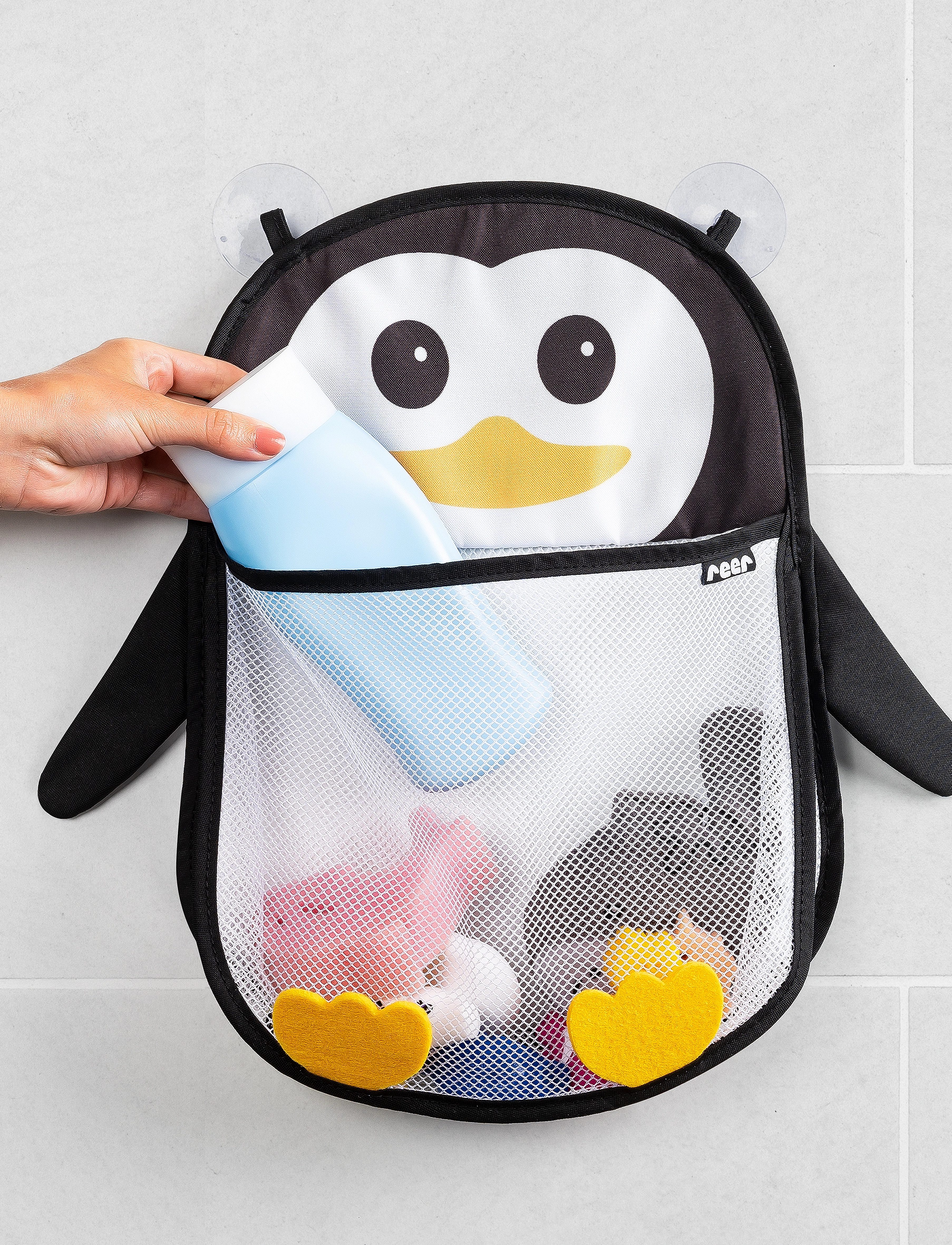 Reer Myhappypingu Bath Toy Net, One Size, Black, Bath & Water Legetøj > Bath Legetøj, Børn