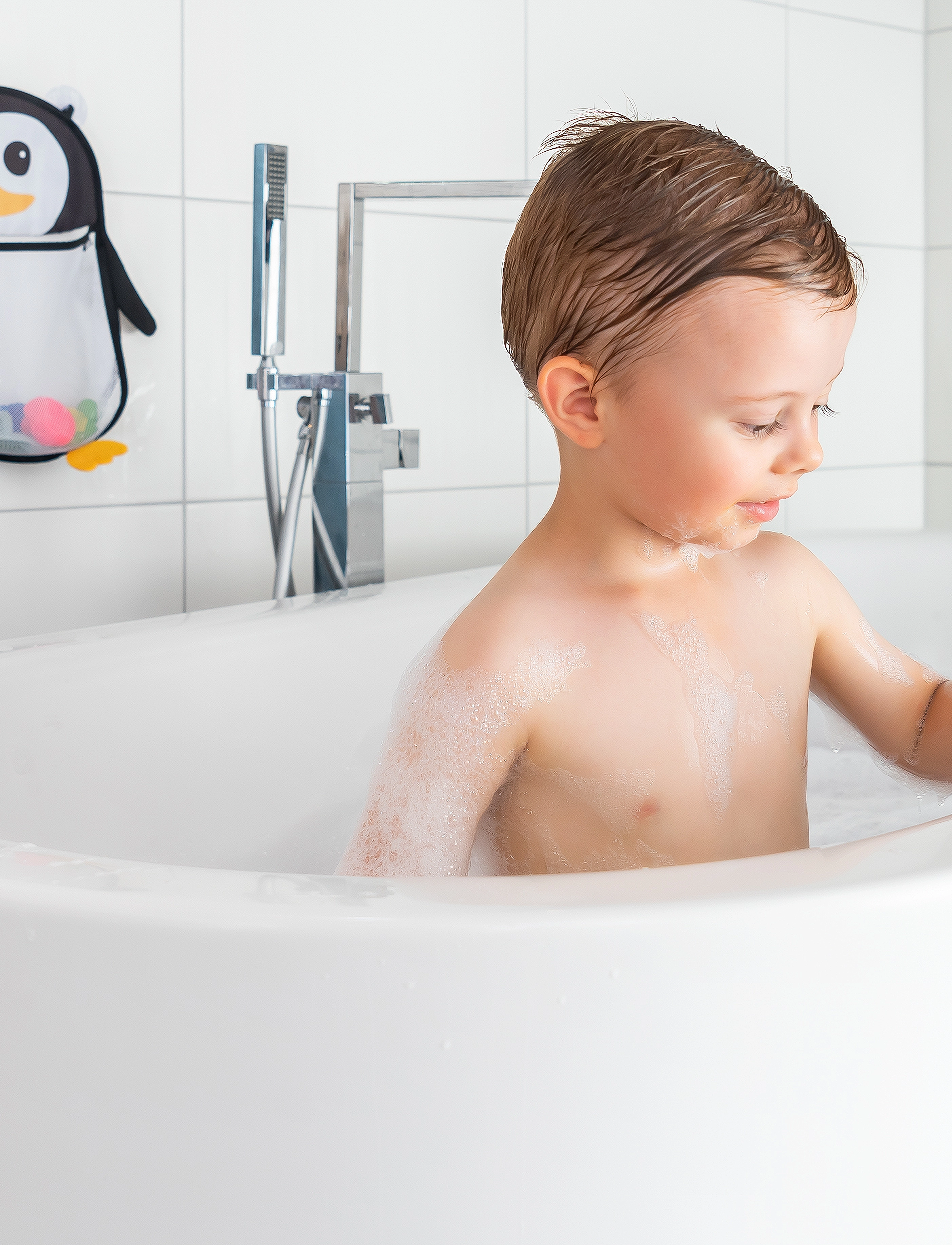 Reer - MyHappyPingu bath toy net - bade - black - 2