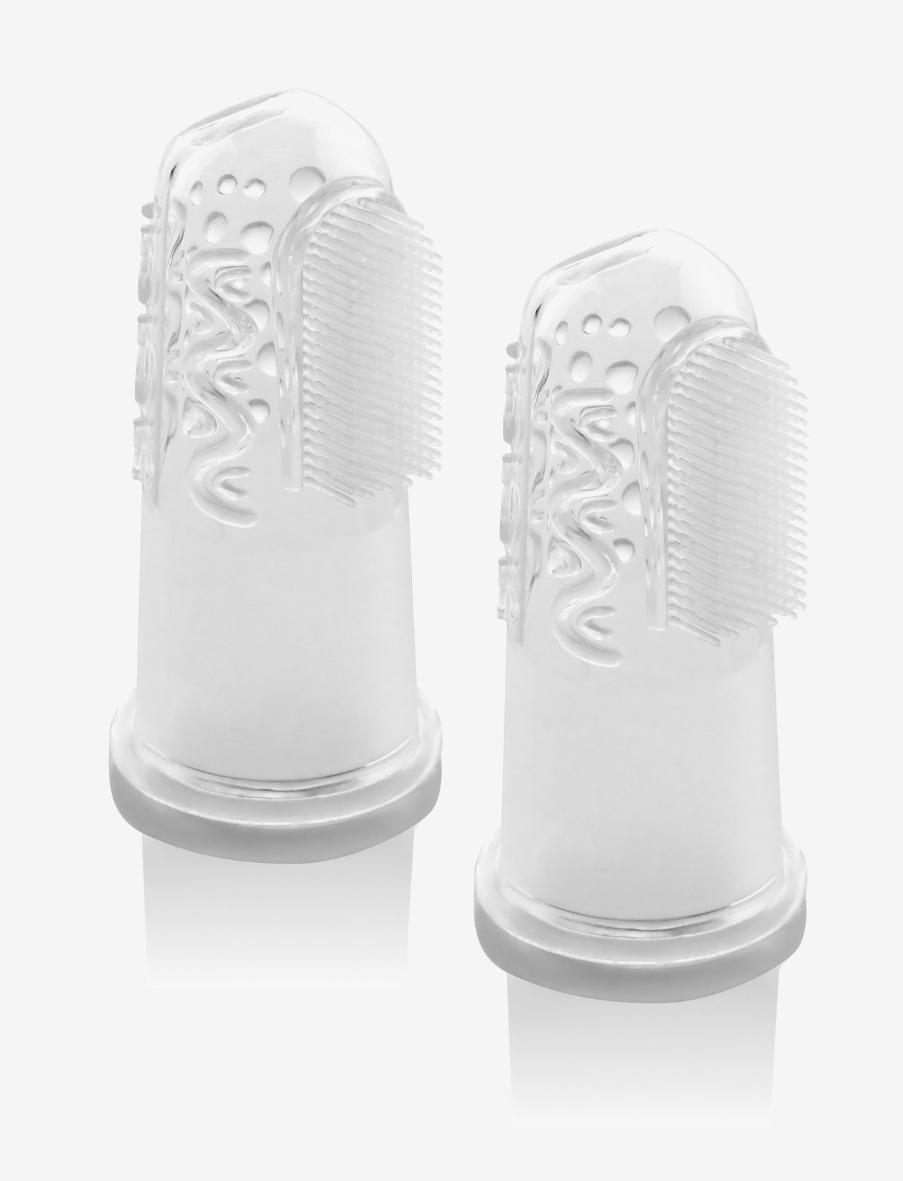Reer - Silicone finger toothbrush 2 pieces - babypleje - clear - 1