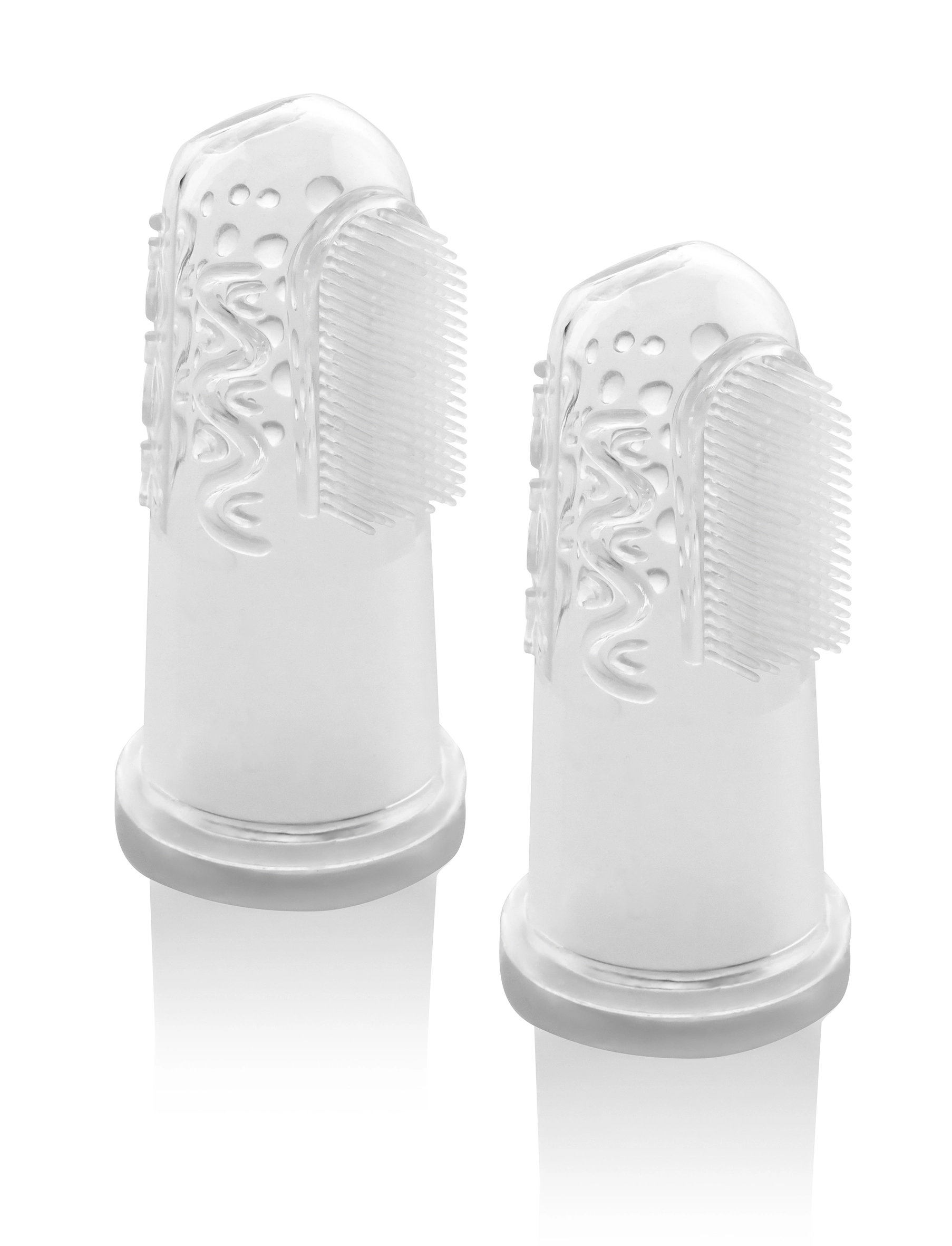 Reer Silicone finger toothbrush 2 pieces - App deal - CLEAR / undefined