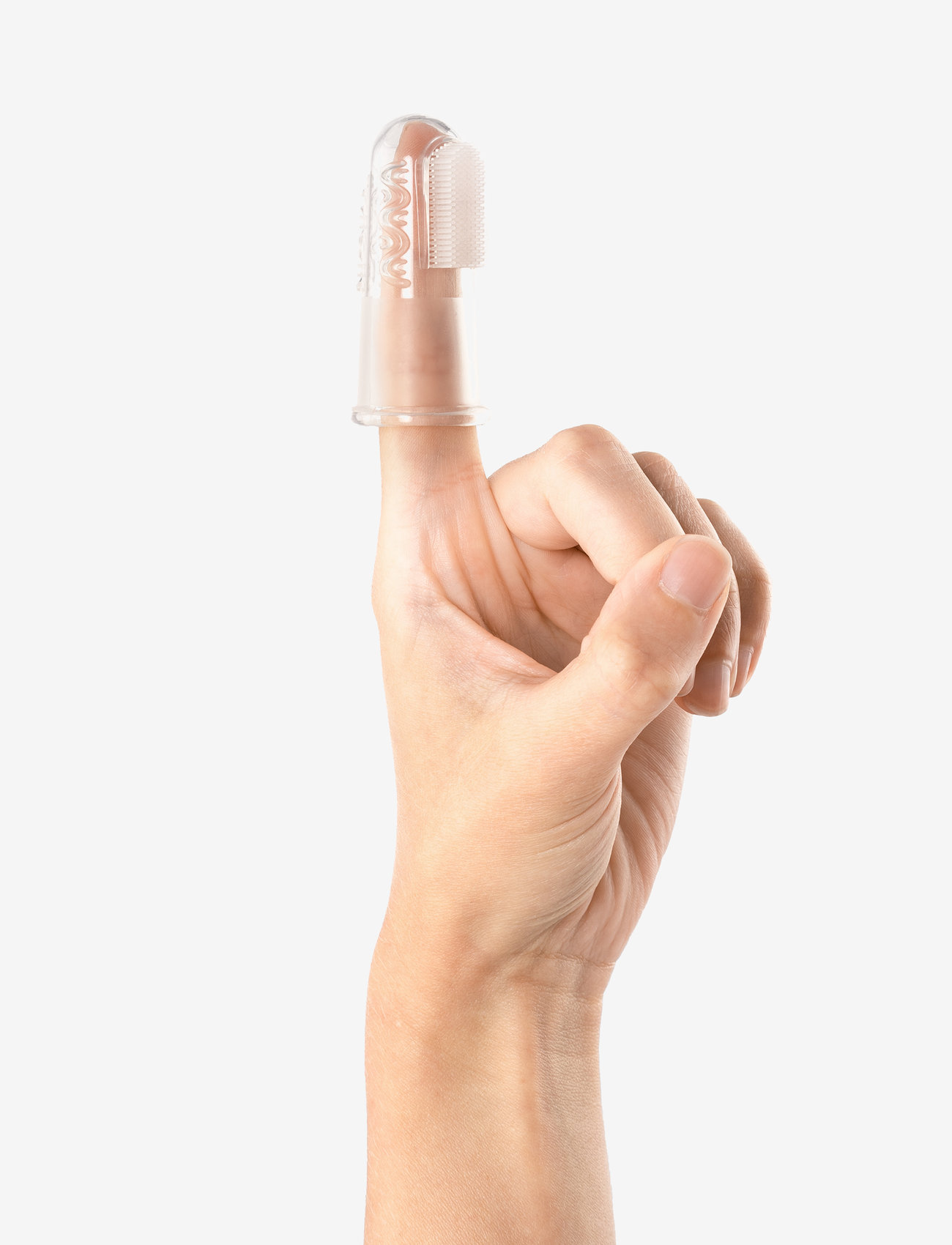 Reer - Silicone finger toothbrush 2 pieces - babypleje - clear - 2