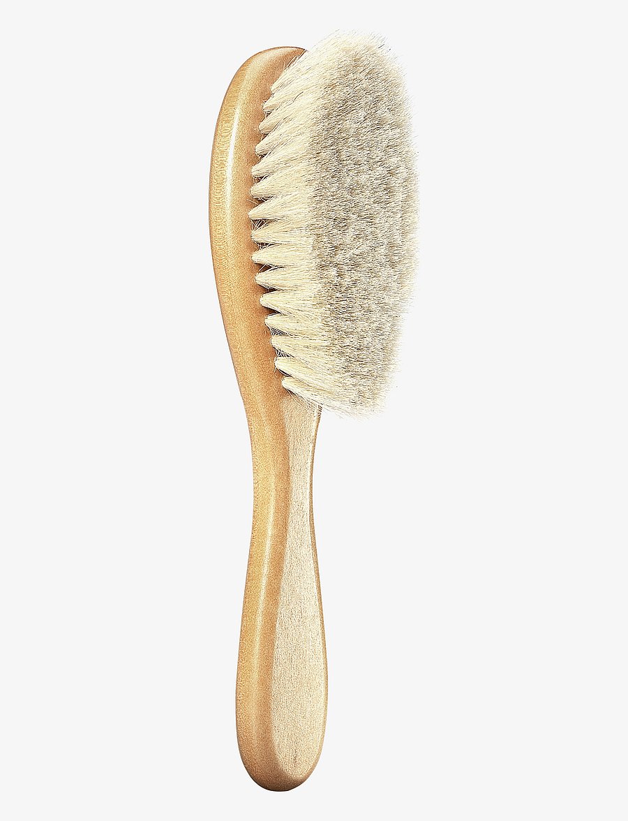 Reer - Medium baby hair brush natrual line - bürste & kamm - beige - 1