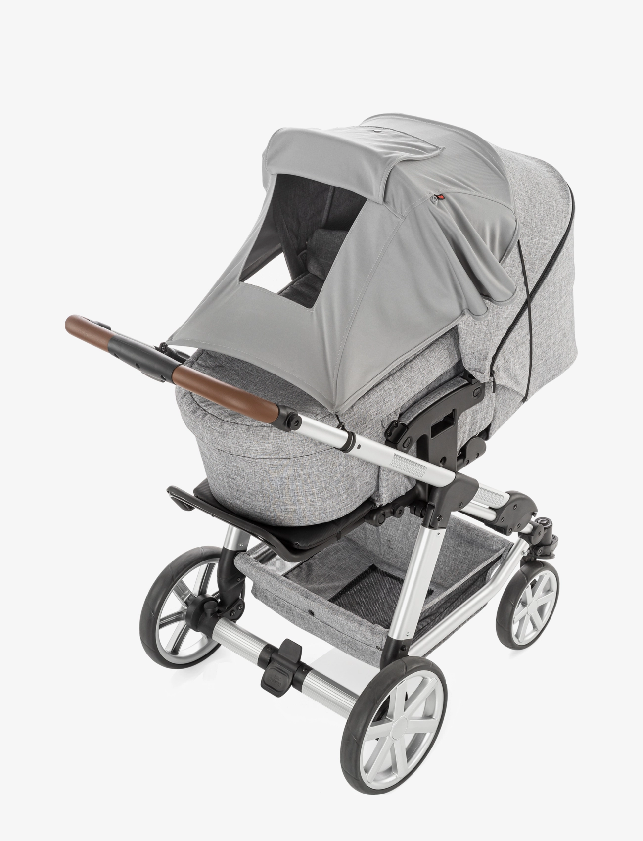 Reer - ShineSafe Premium awning, grey - barnevognstilbehør - grey - 2