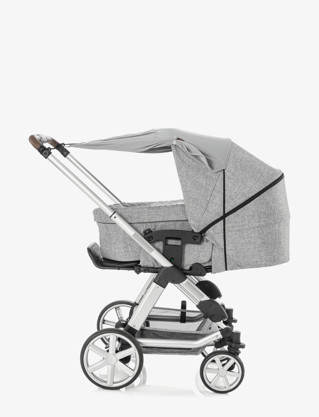Reer - ShineSafe Premium awning, grey - barnevognstilbehør - grey - 3
