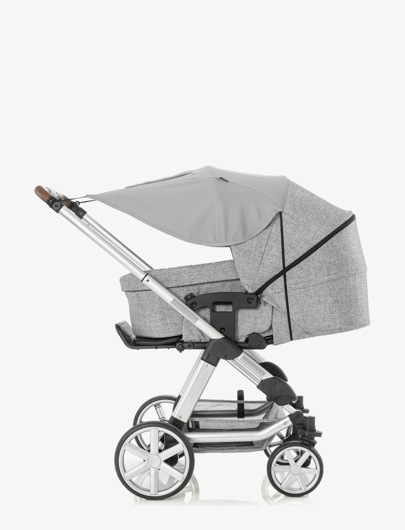 Reer - ShineSafe Premium awning, grey - barnevognstilbehør - grey - 4