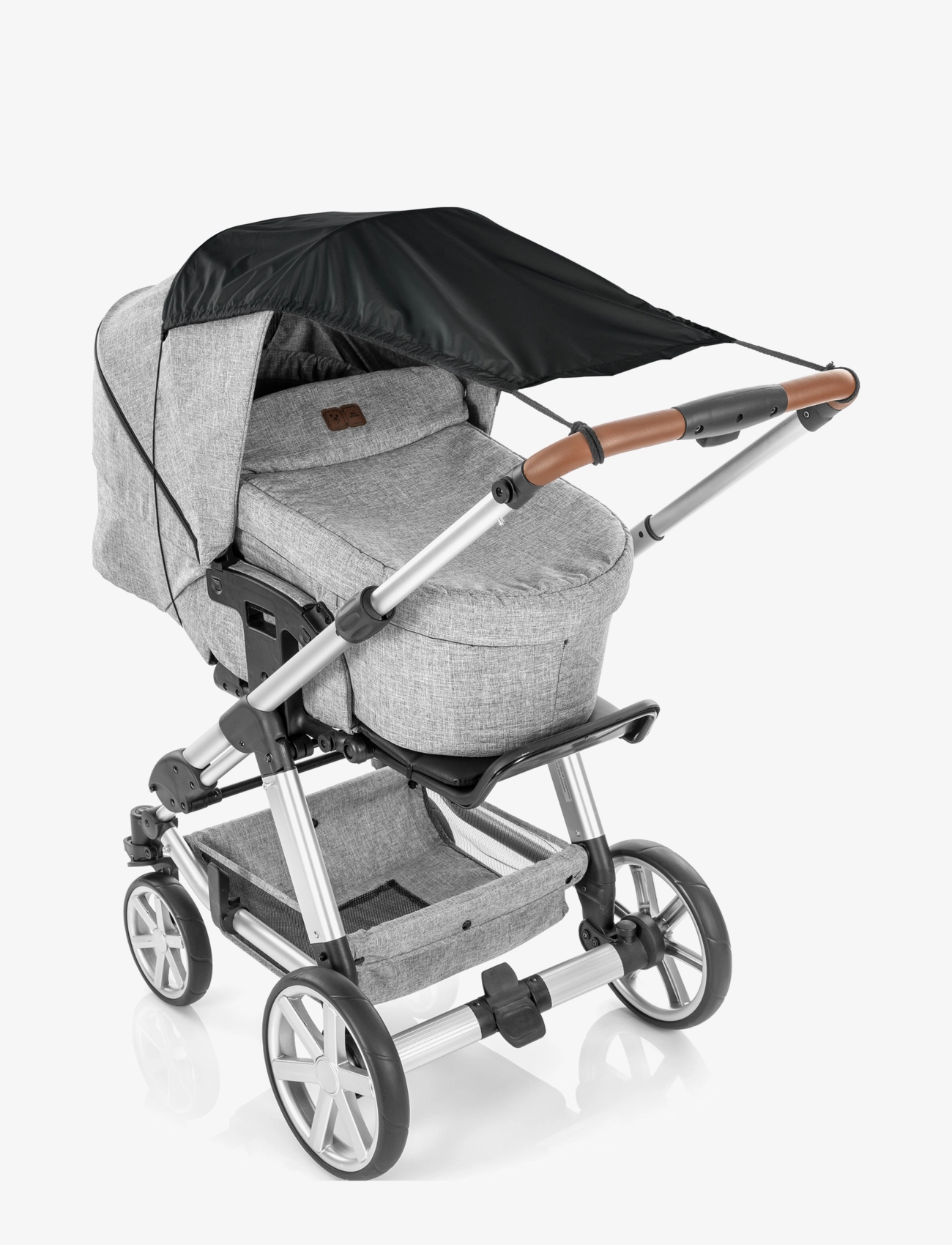 Reer - ShineSafe Awning for baby carriage, black - sol- og regnslag - black - 2