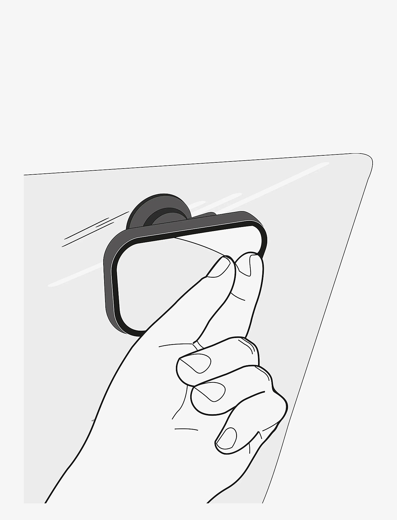 Reer - ParentsView automobile safety mirror - baby safety - black - 4