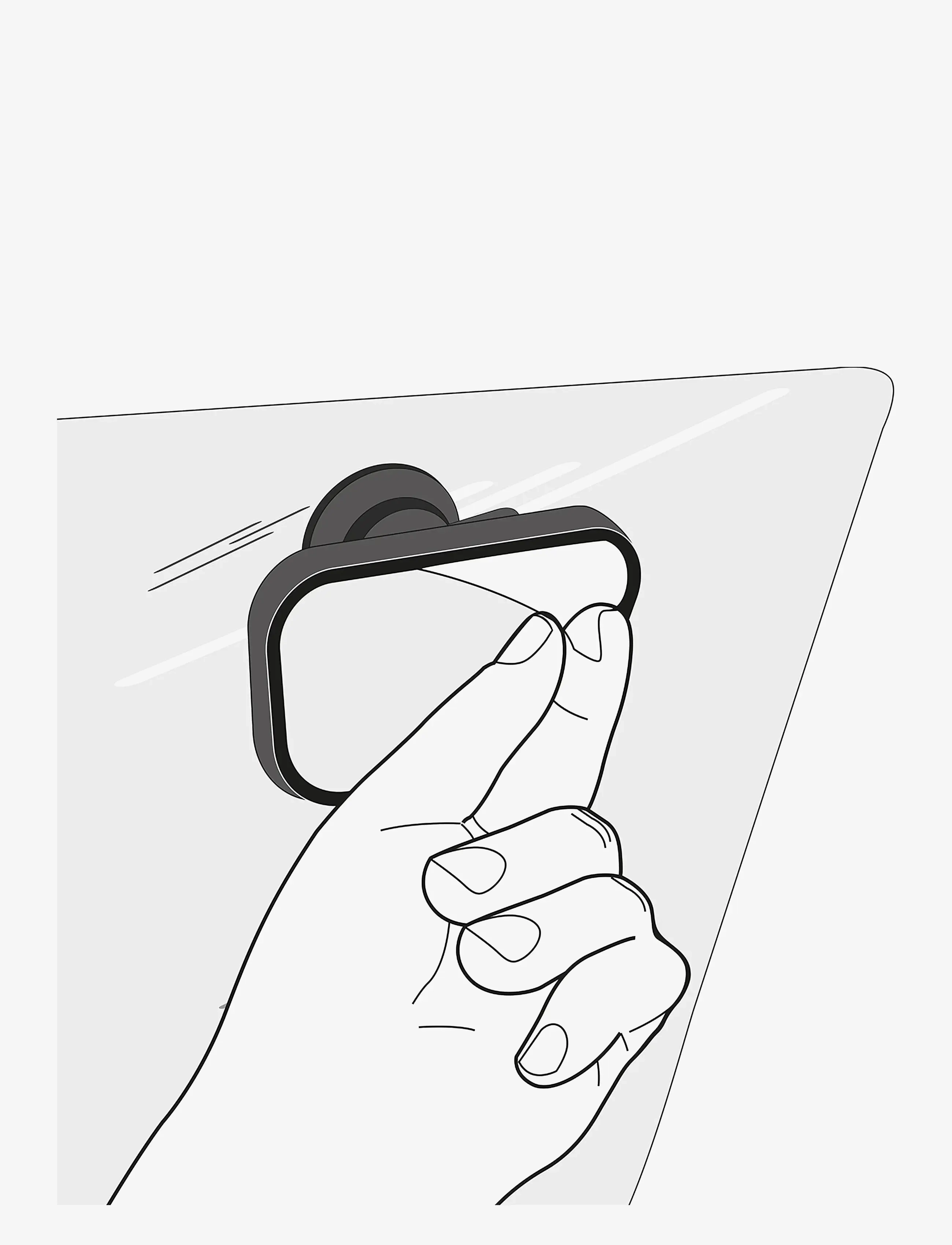Reer - ParentsView automobile safety mirror - vauvan turvallisuus - black - 4
