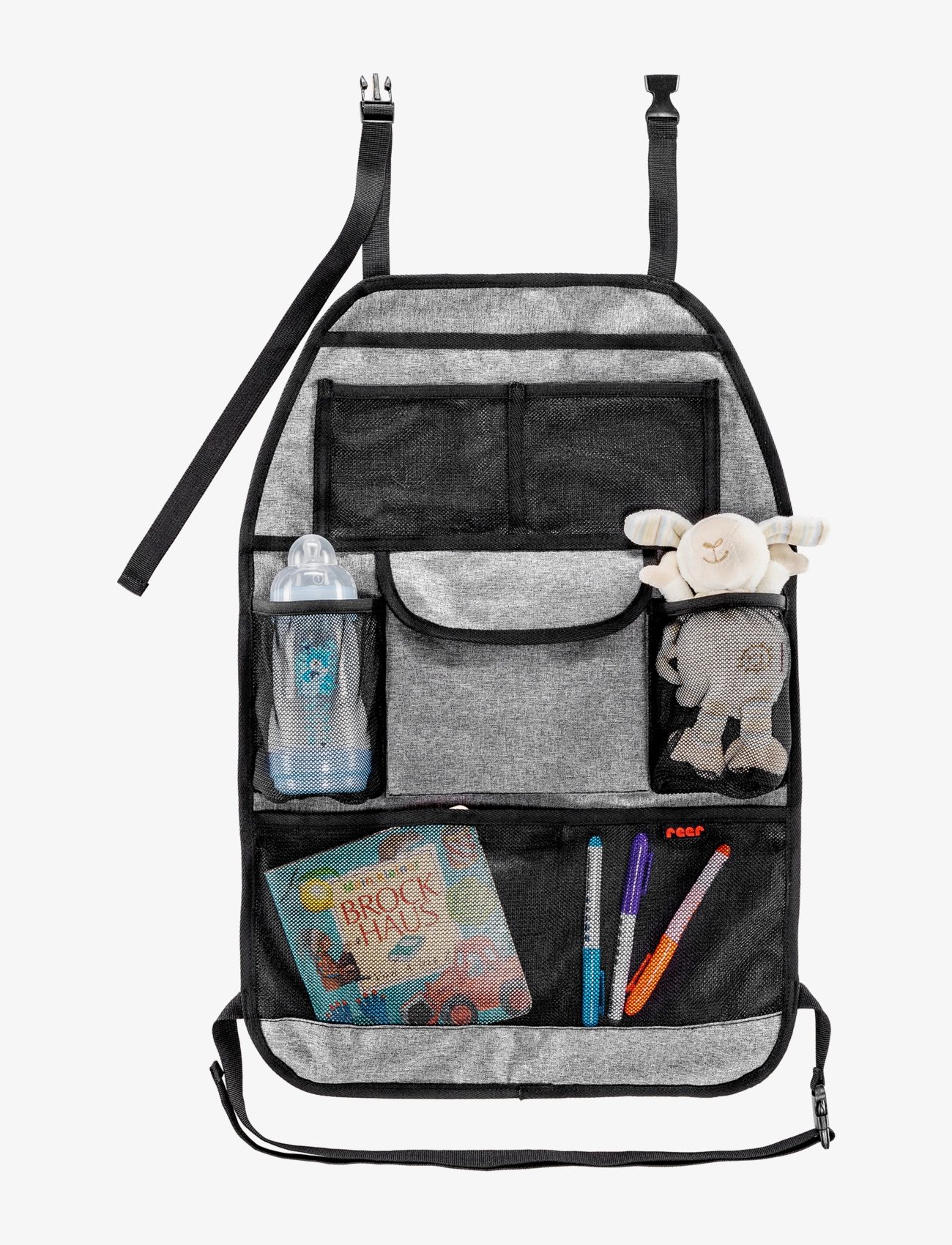 Reer TravelKid Tidy car seat organizer - Resetillbehör - GREY / grey