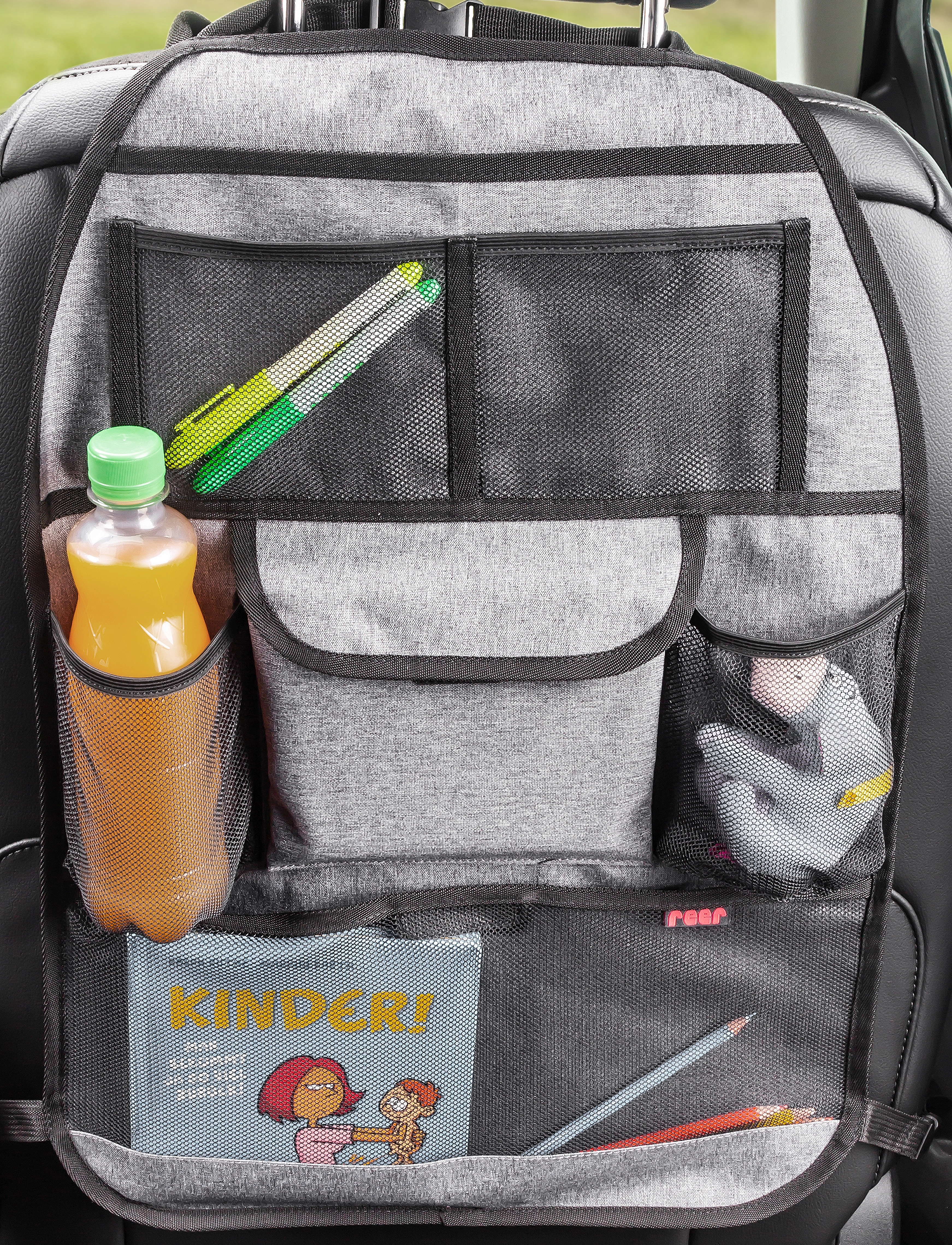 Reer - TravelKid Tidy car seat organizer - reiseeffekter - grey - 3