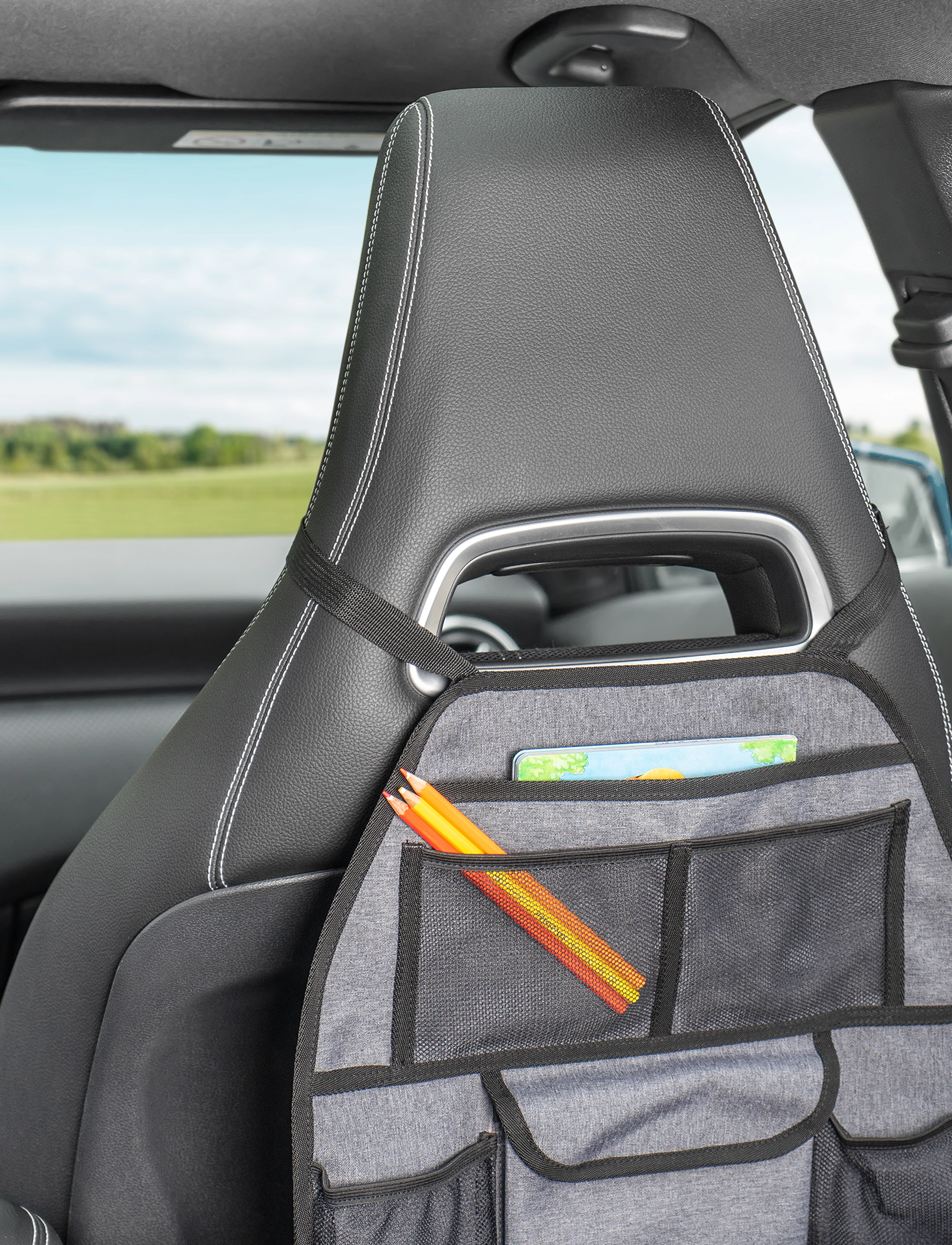 Reer - TravelKid Tidy car seat organizer - reiseeffekter - grey - 5