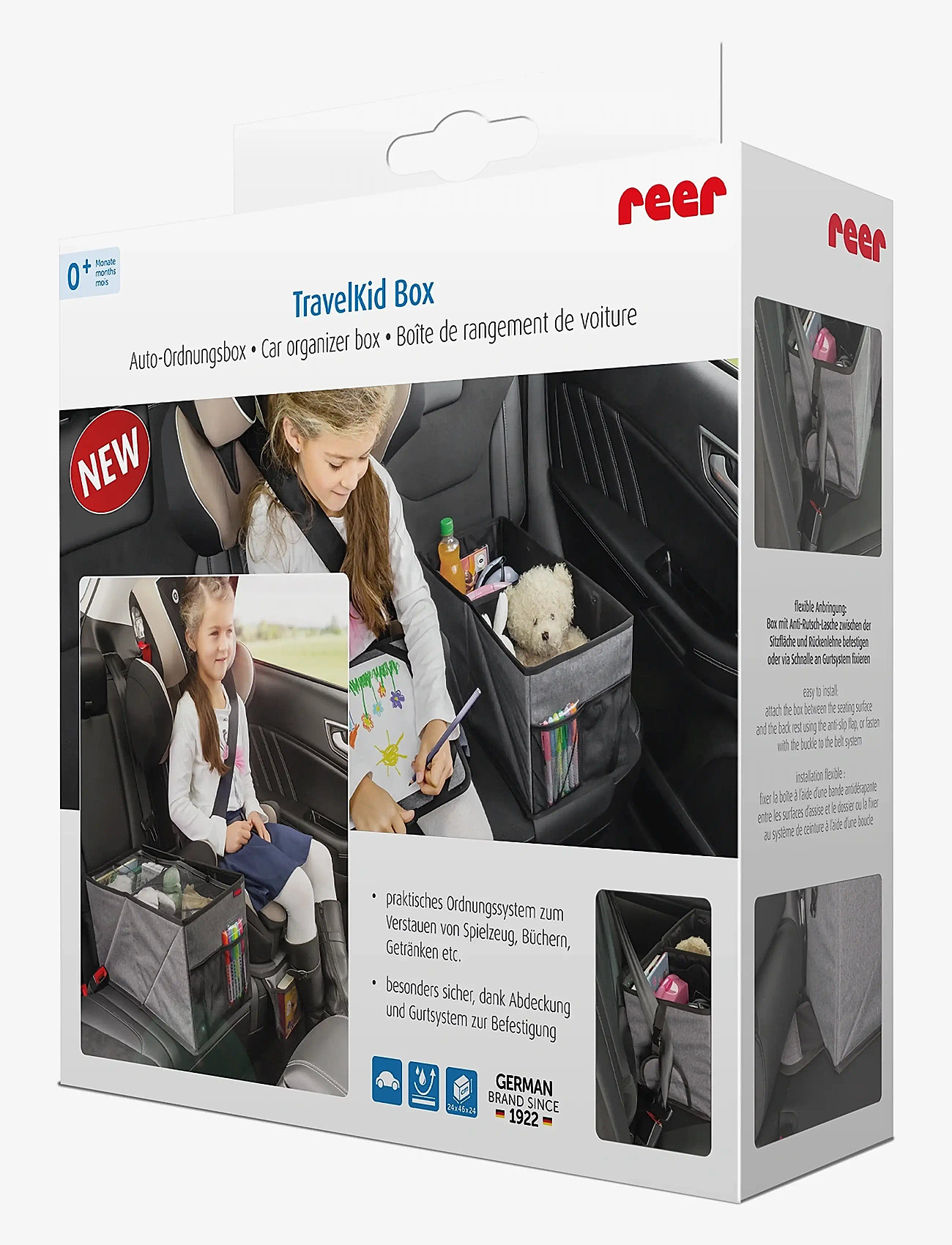 Reer - reer TravelKid Box car organizer box - matkatarvikkeet - grey - 2
