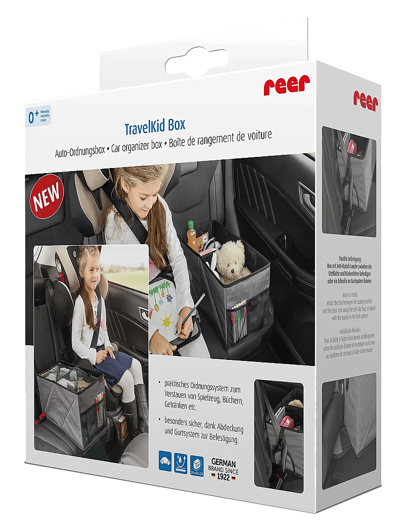 Reer - reer TravelKid Box car organizer box - matkatarvikkeet - grey - 2