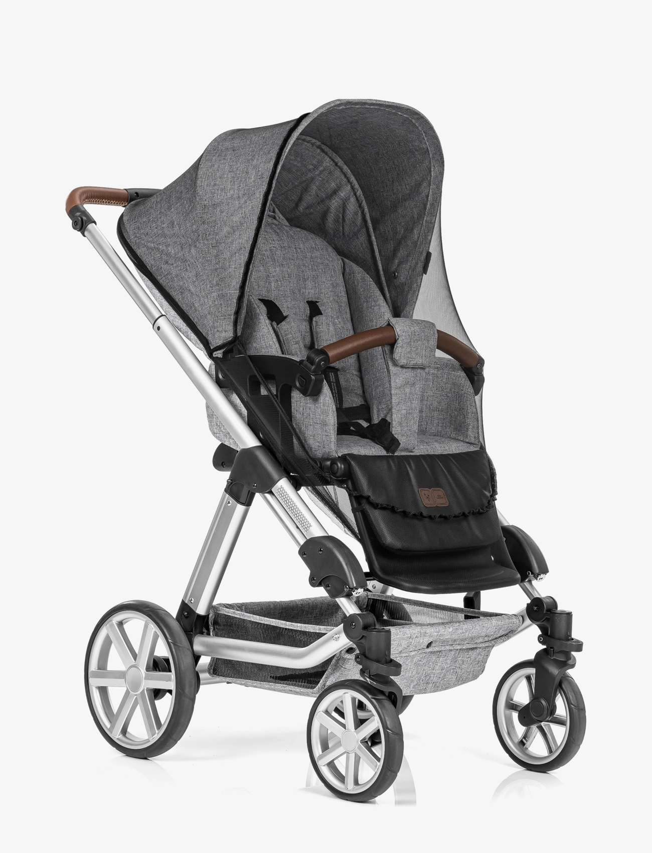 Reer - BiteSafe mosquito net for stroller, black - black - 3