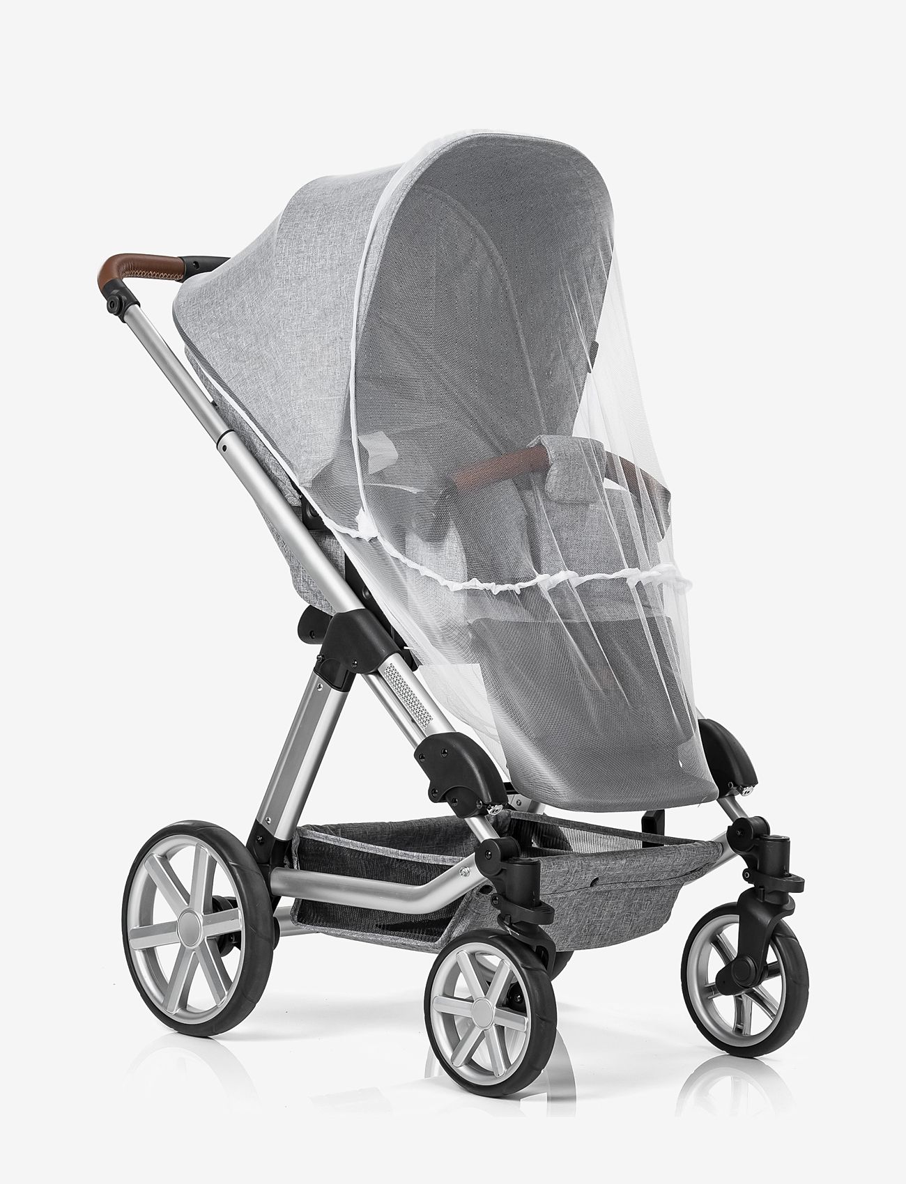 Reer - BiteSafe mosquito net for stroller, white - barnevognstilbehør - white - 3