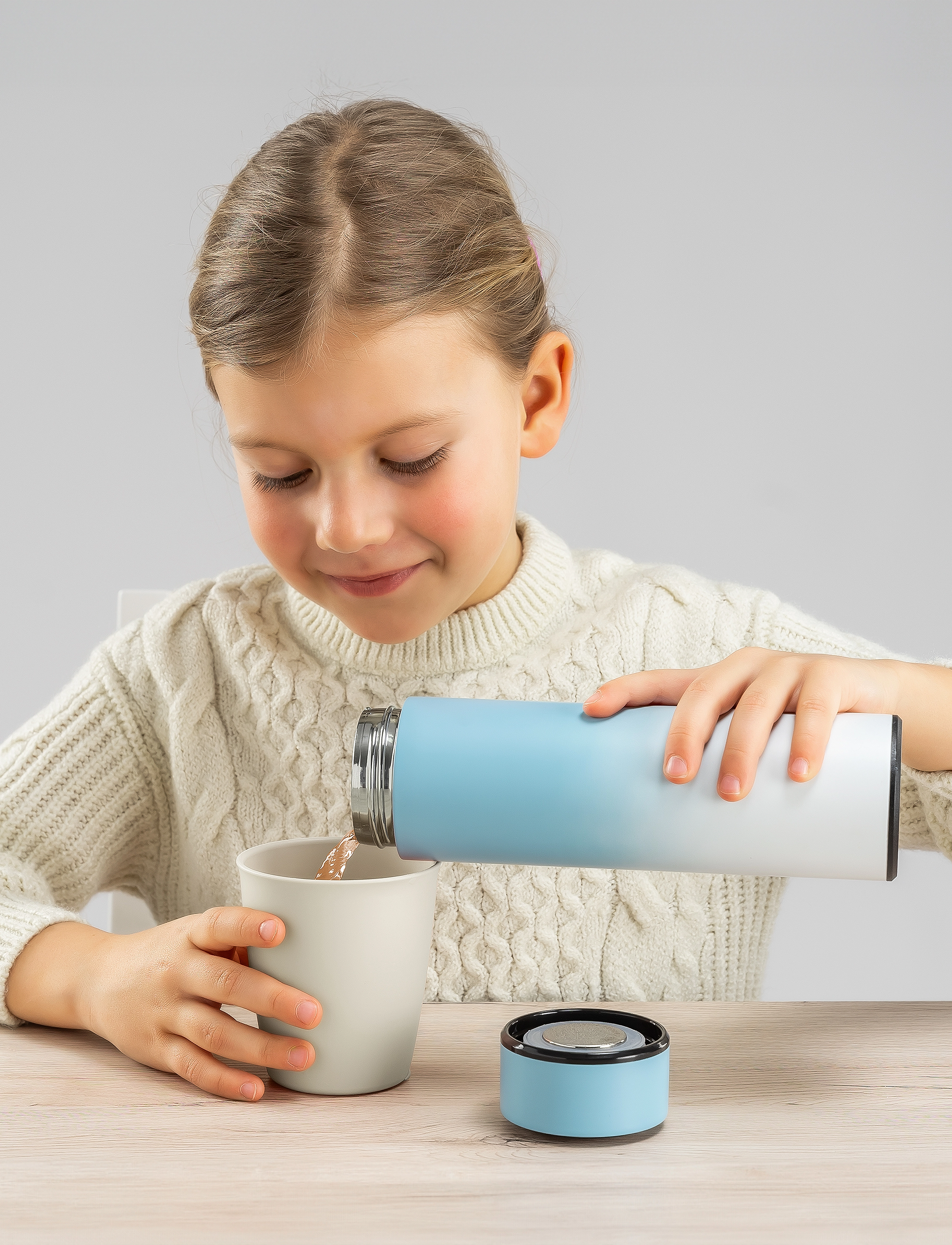 Reer - ColourDesign - Thermos bottle , Blue - blue - 2