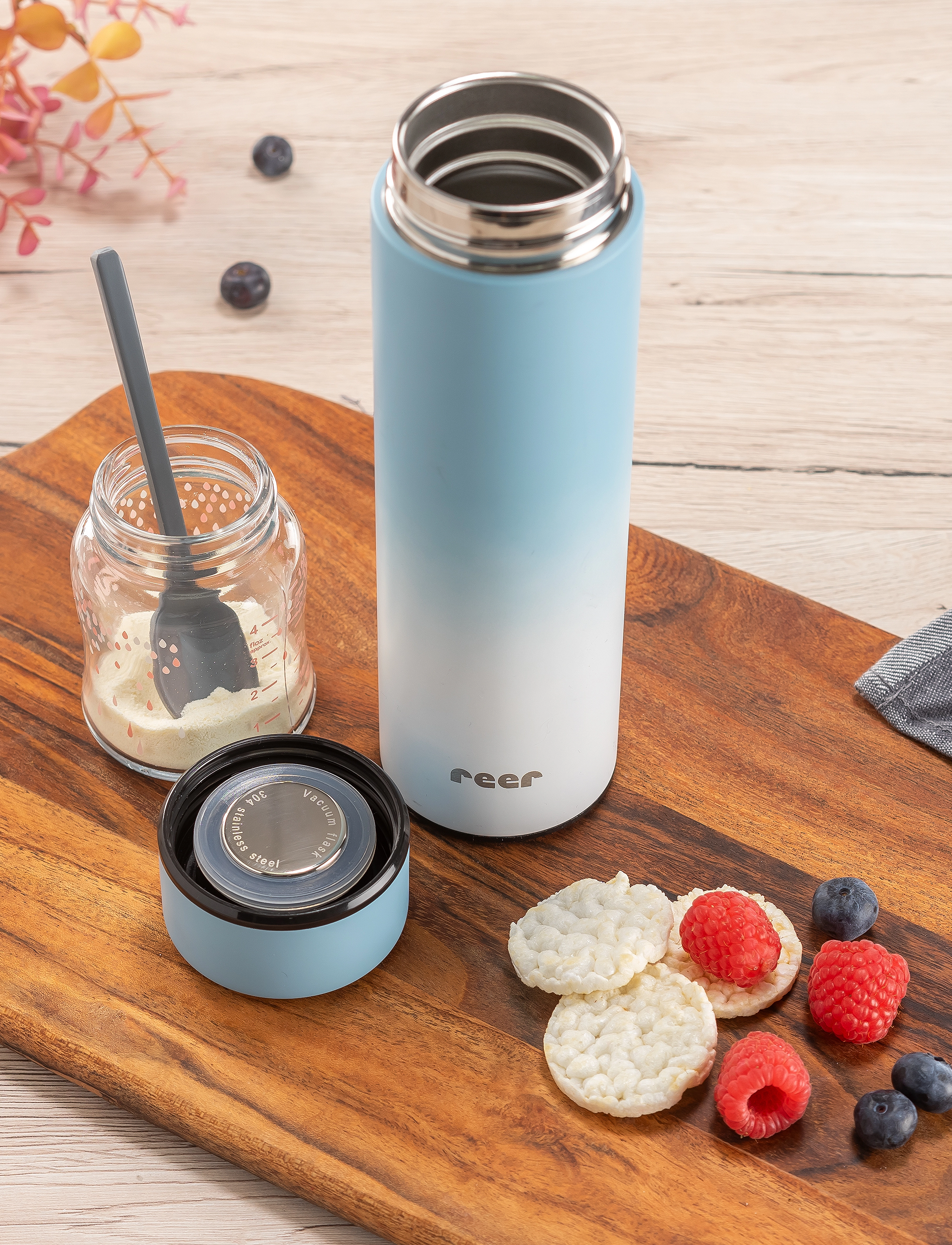 Reer - ColourDesign - Thermos bottle , Blue - blue - 3