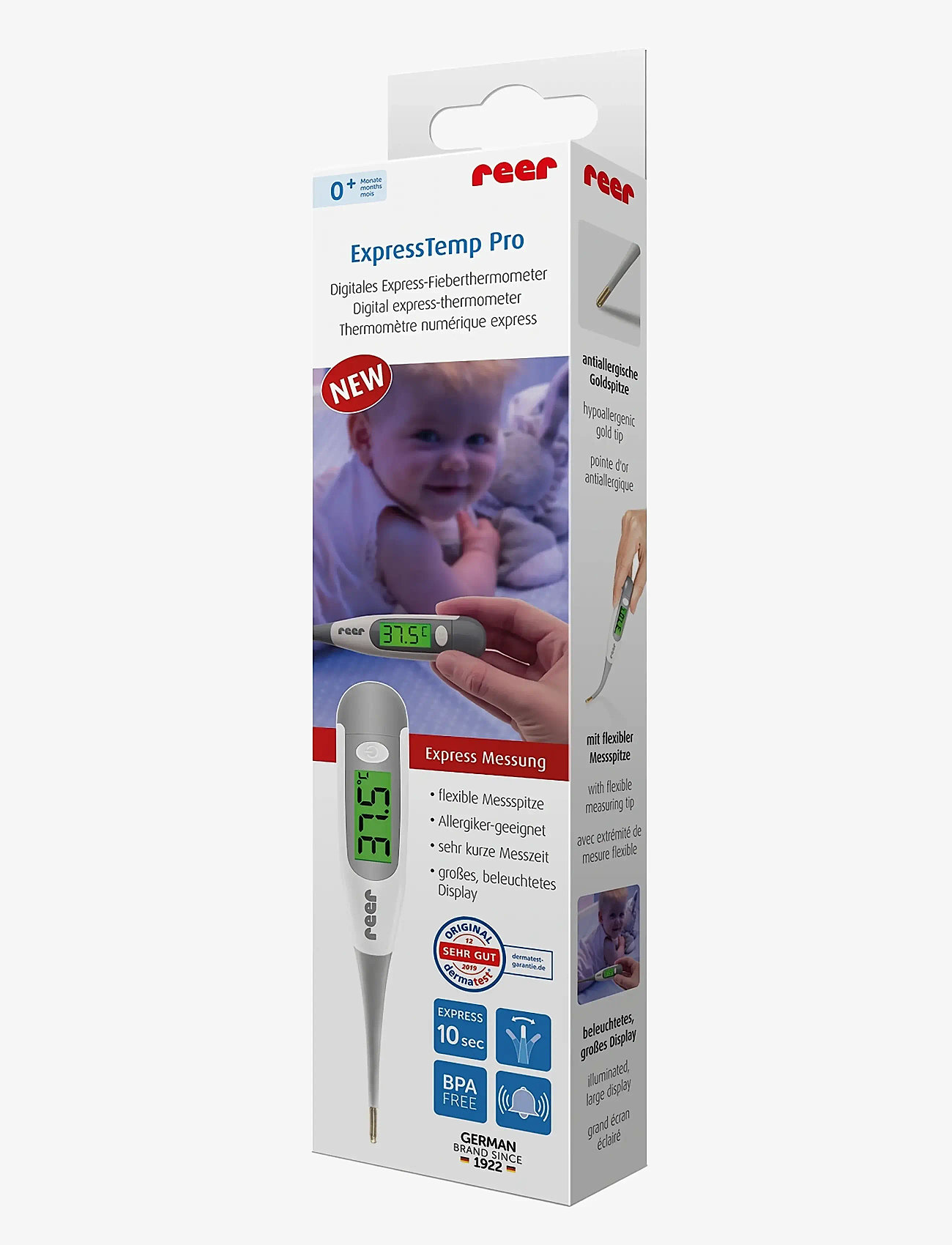 Reer - ExpressTemp Pro, digital express-thermometer - babypleje - white - 2