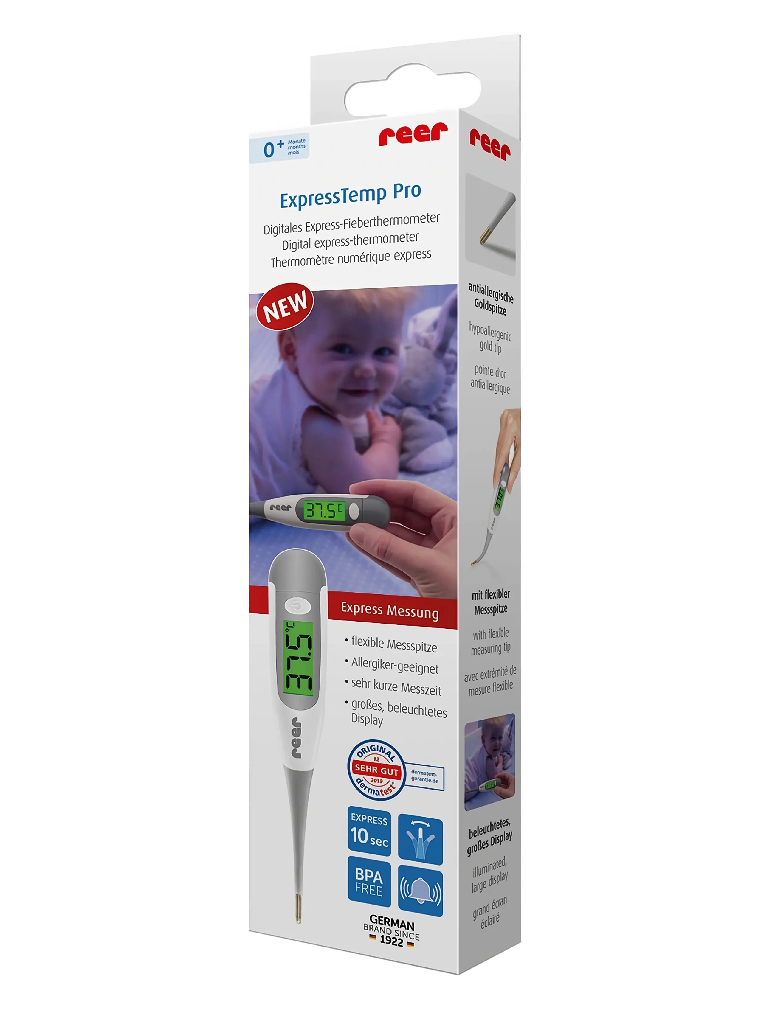 Reer - ExpressTemp Pro, digital express-thermometer - laveste priser - white - 1