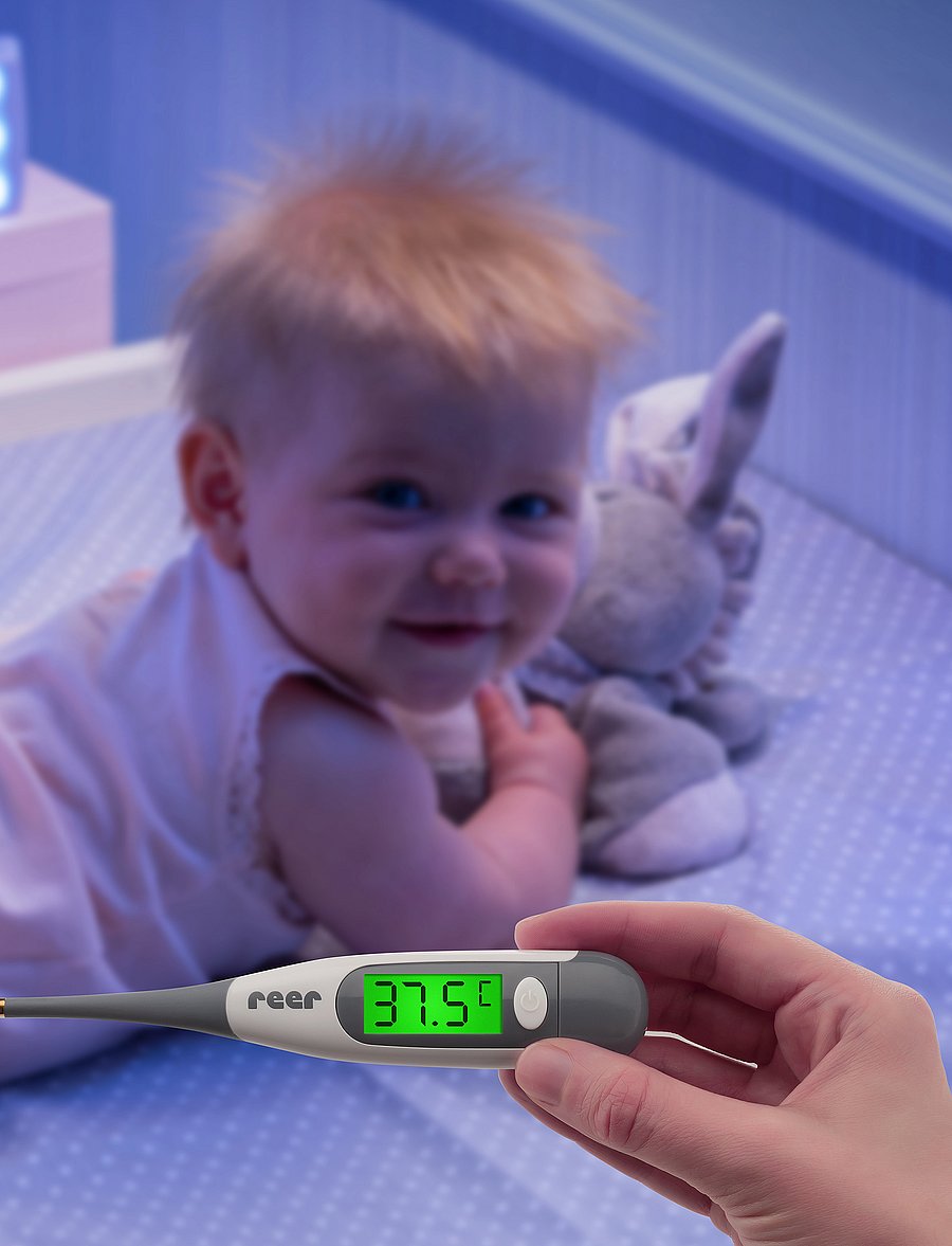 Reer - ExpressTemp Pro, digital express-thermometer - thermometer - white - 3