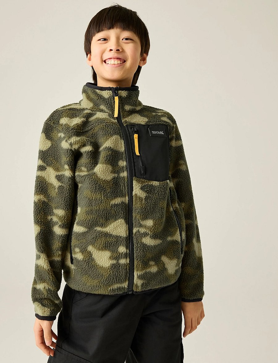 Regatta - JrFrankieWmFle - fleecejacken - bark green camo - 2f0 - 0