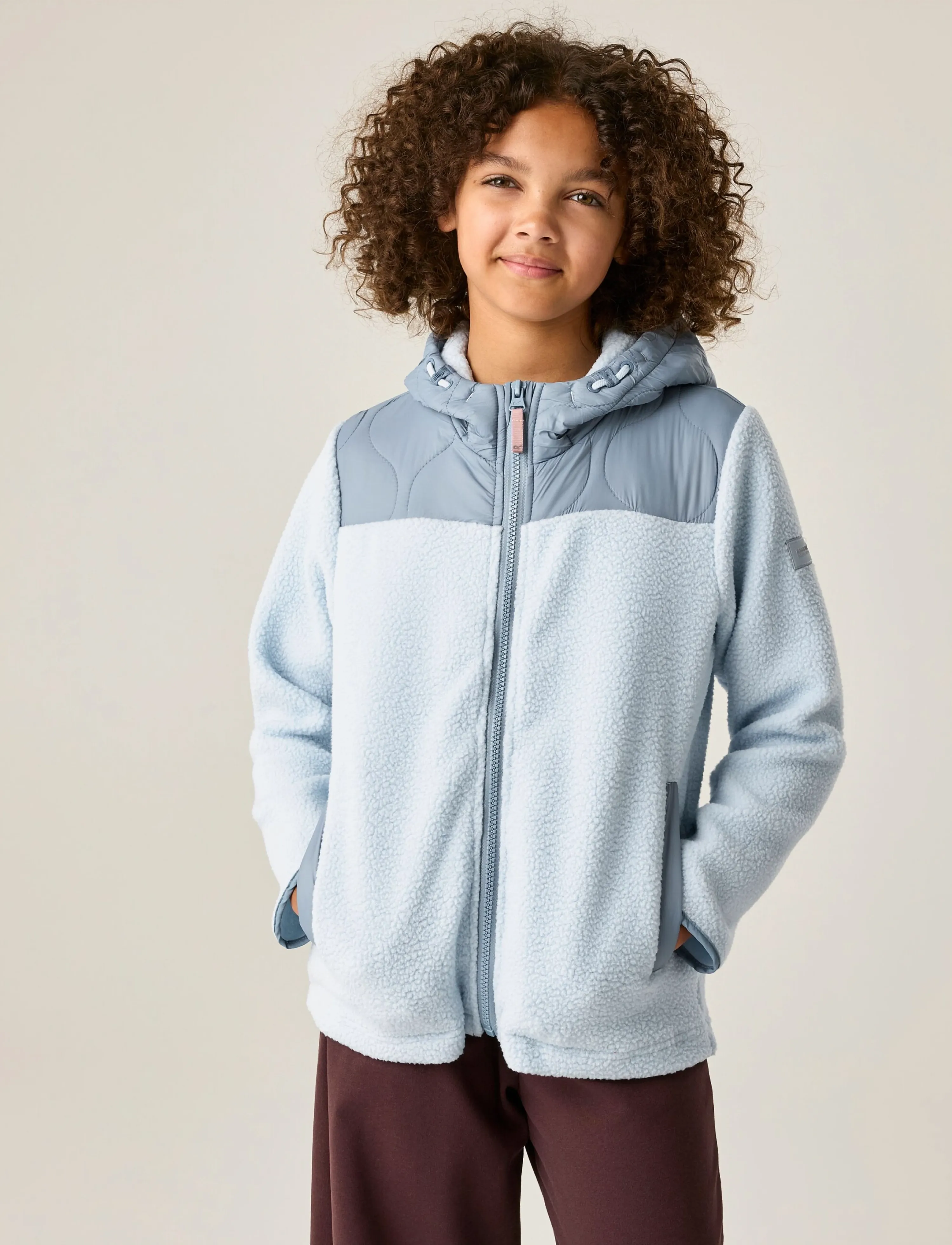 Regatta Mylahybrjk, 13 Y, Fleece Oberbekleidung, Blau - Jackets, Kinder