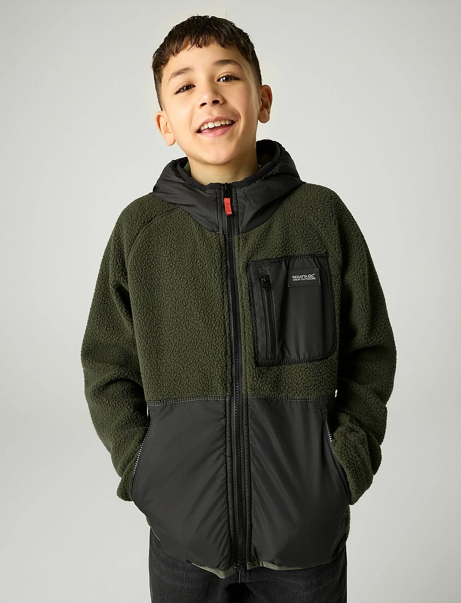 Regatta - MunroHybrJk - fliisjakid - dark khaki/black - 2bc - 0