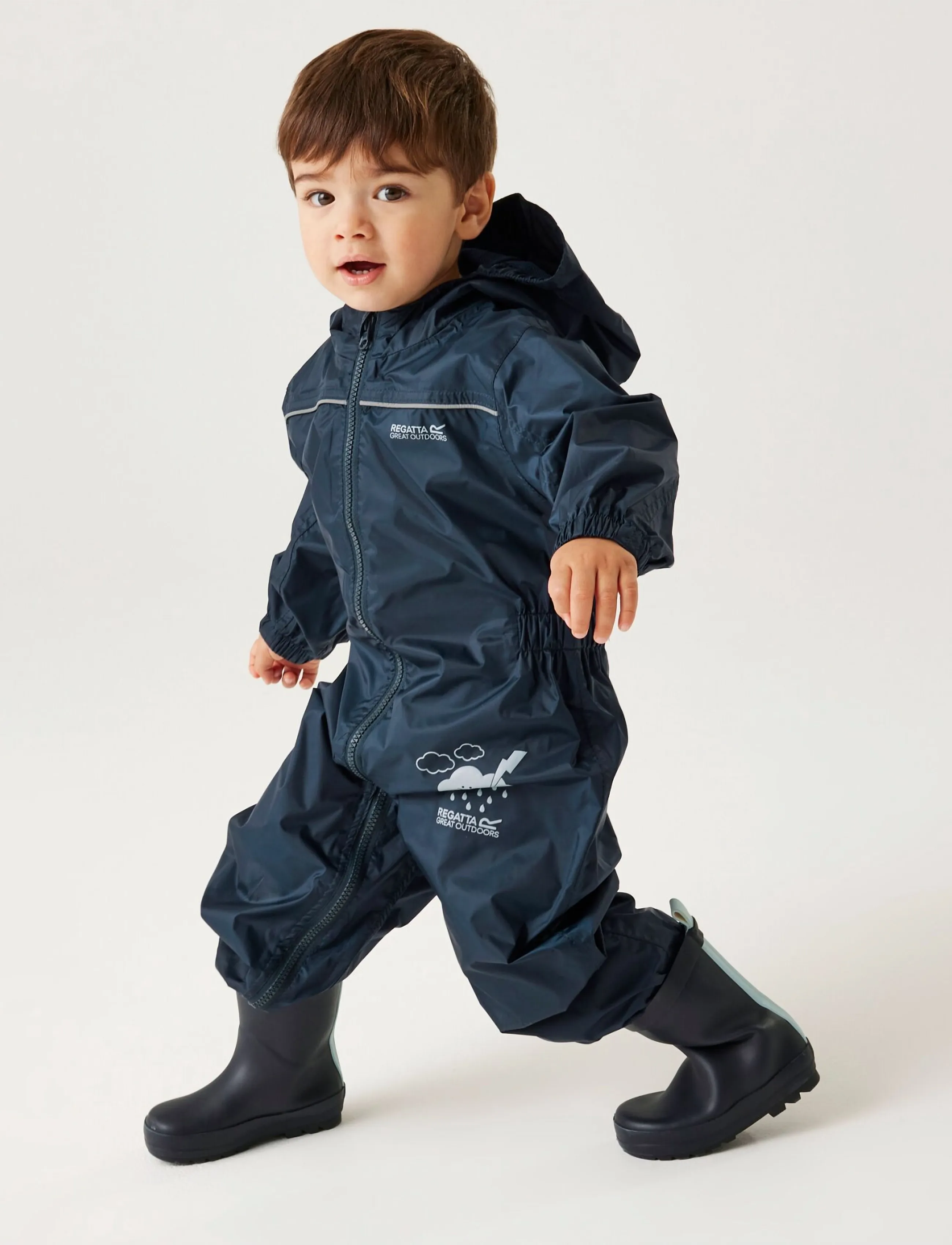 Regatta Puddle Iv, 48-60M, Navy, Overalls > Overalls Til Regntøj, Børn