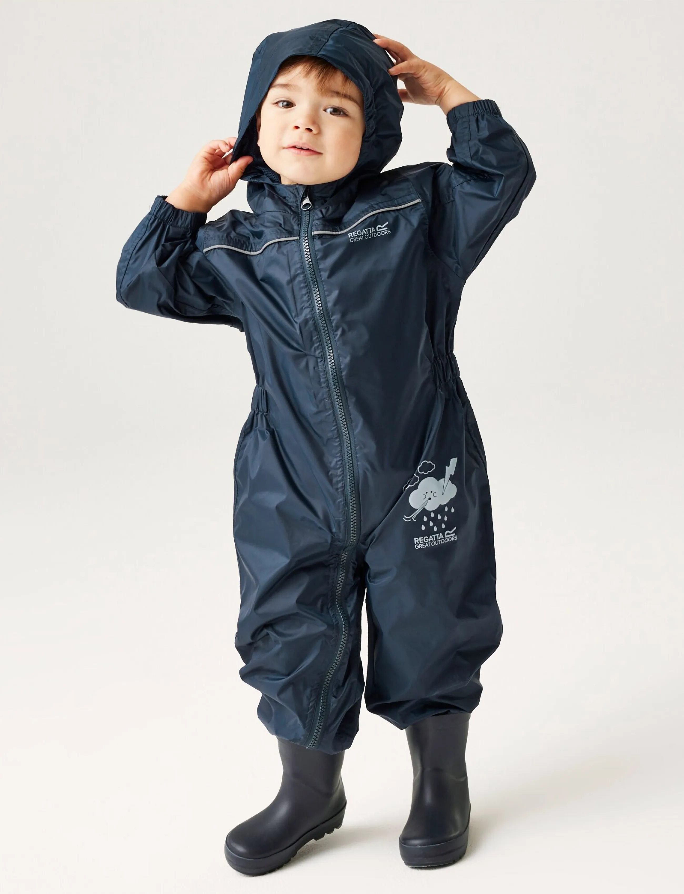 Regatta - Puddle IV - rainwear coveralls - navy - 540 - 5