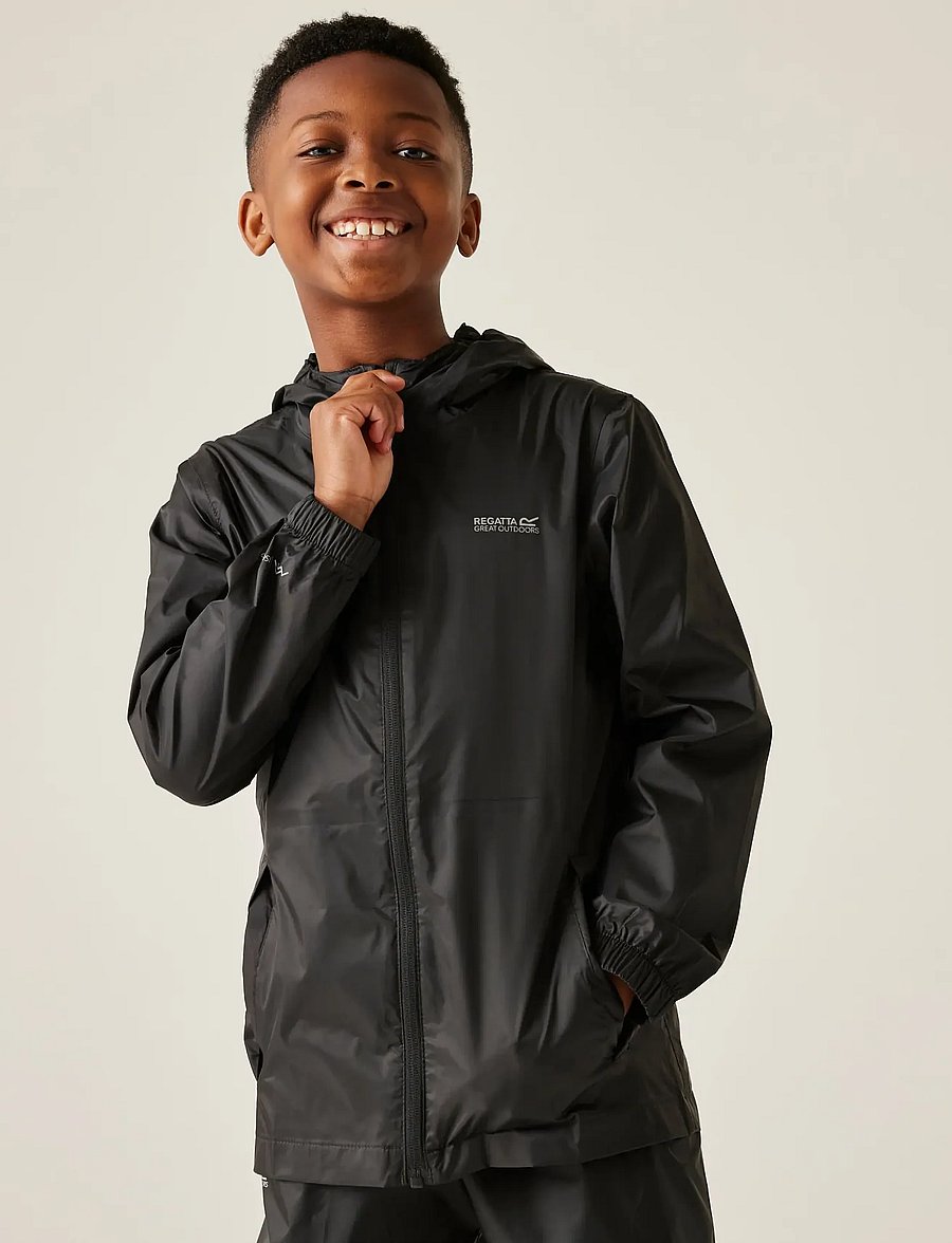 Regatta - Kid Pk It Jkt III - rain jackets - black - 800 - 0