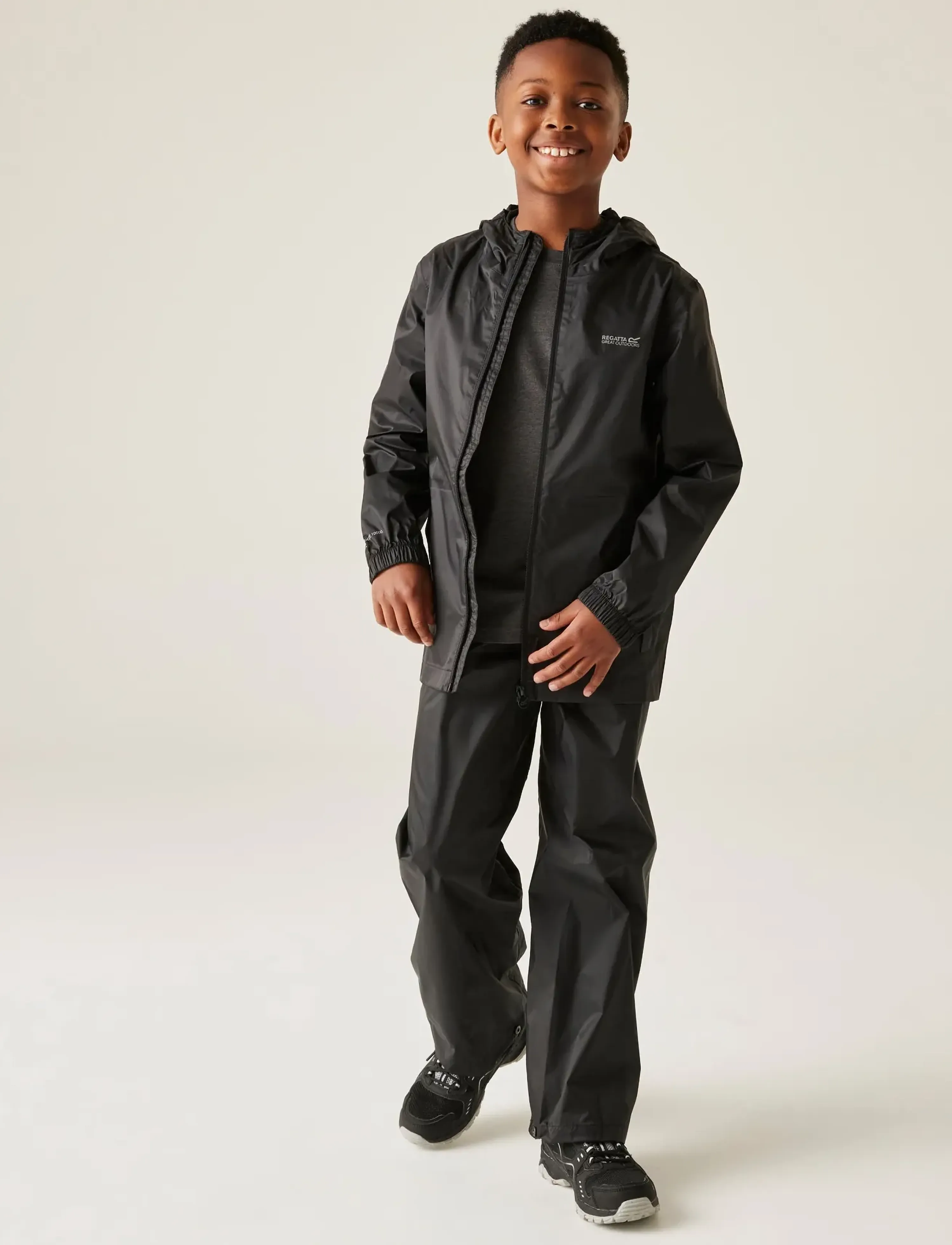 Regatta - Kid Pk It Jkt III - rain jackets - black - 800 - 5