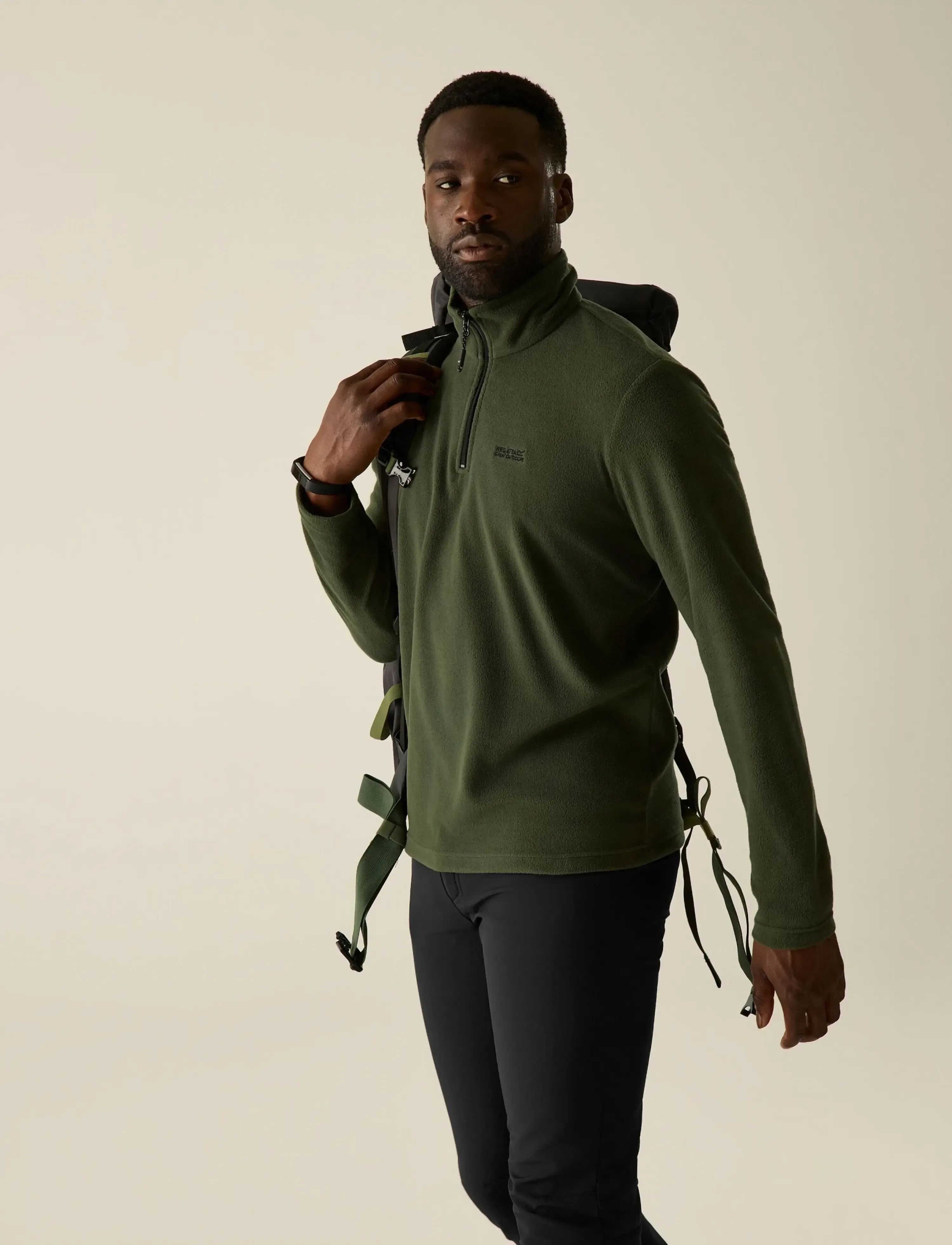 Regatta Thompson Fleece / Thompson Fleece, XL, Khaki green, Sport Fleeces & Midlayers > Sport Fleeces, Herre