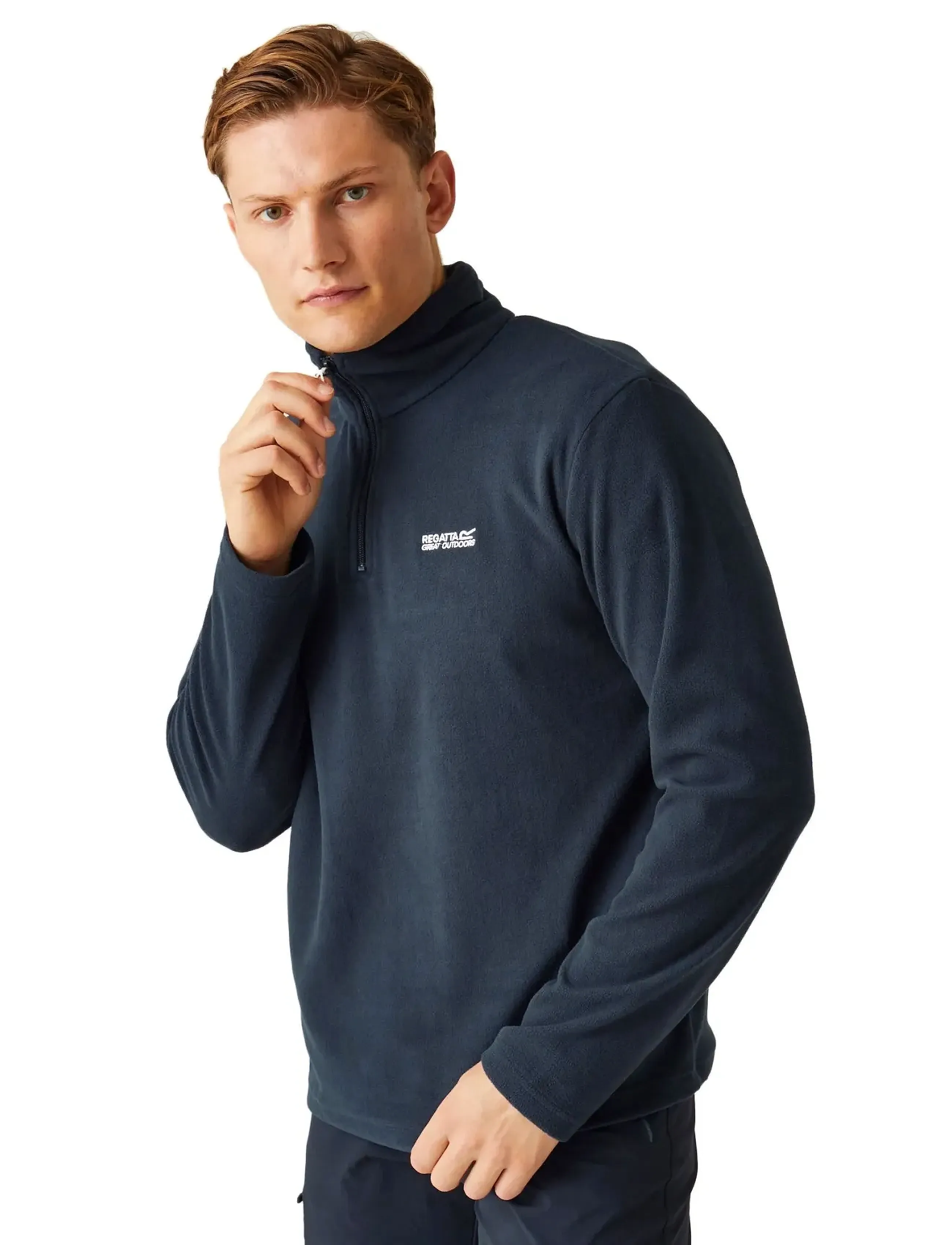 Regatta Thompson Fleece / Thompson Fleece, S, Navy, Sport Fleeces & Midlayers > Sport Fleeces, Herre