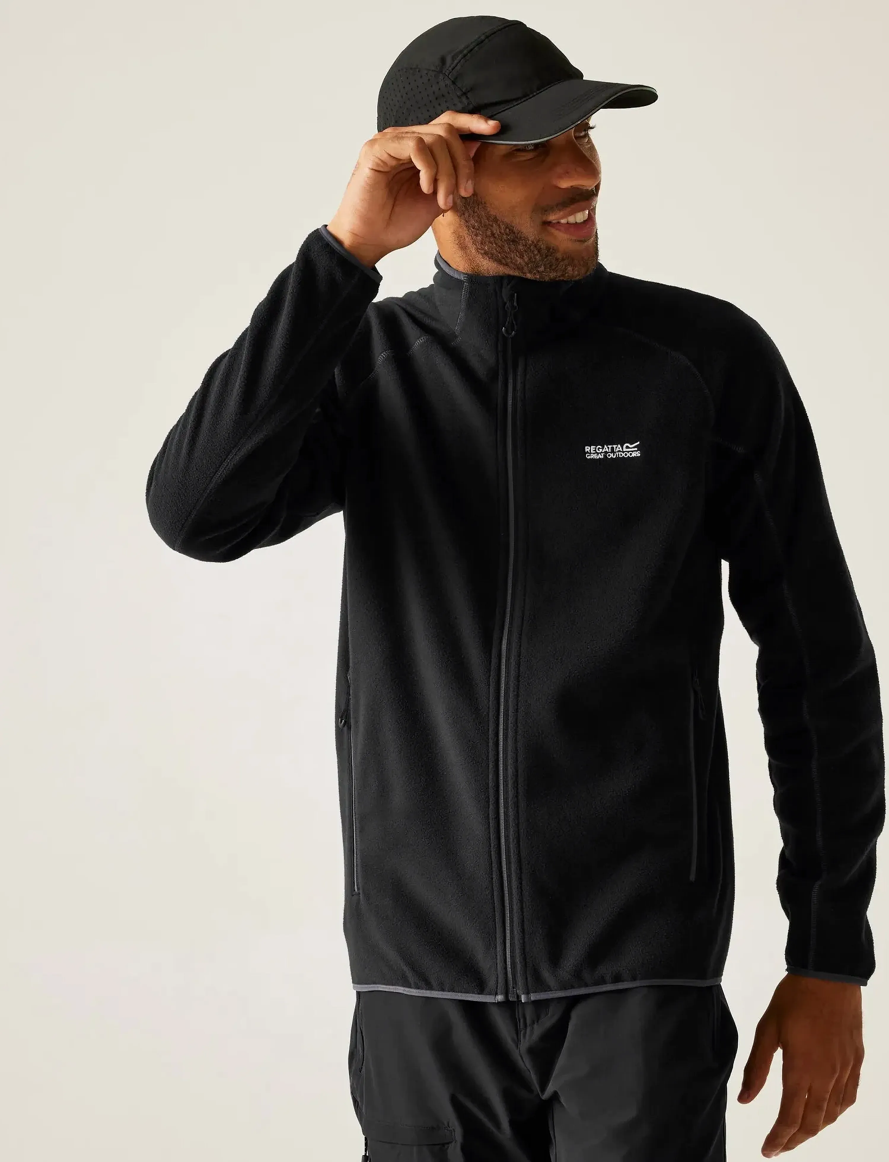 Regatta Hadfield, L, Black, Sport Fleeces & Midlayers > Sport Fleeces, Herre